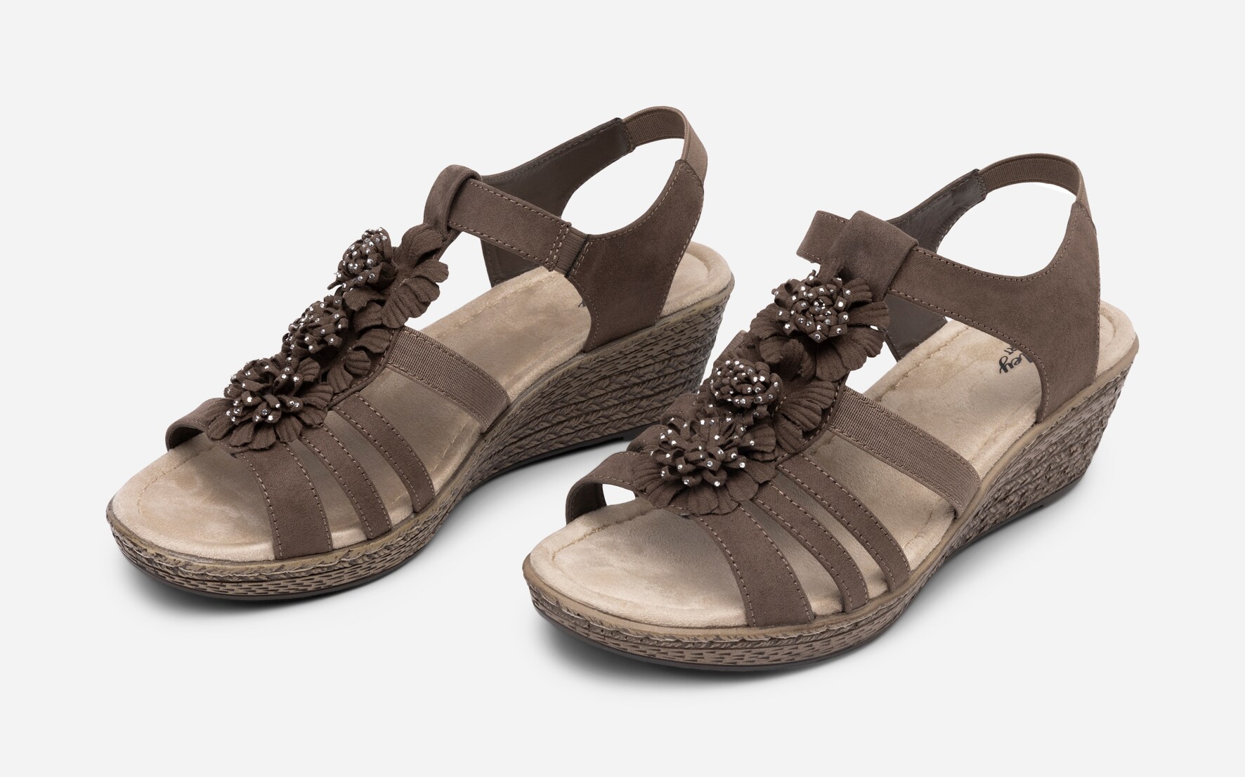 ALLEY COMFORT, Sandalett med repsåle Brun