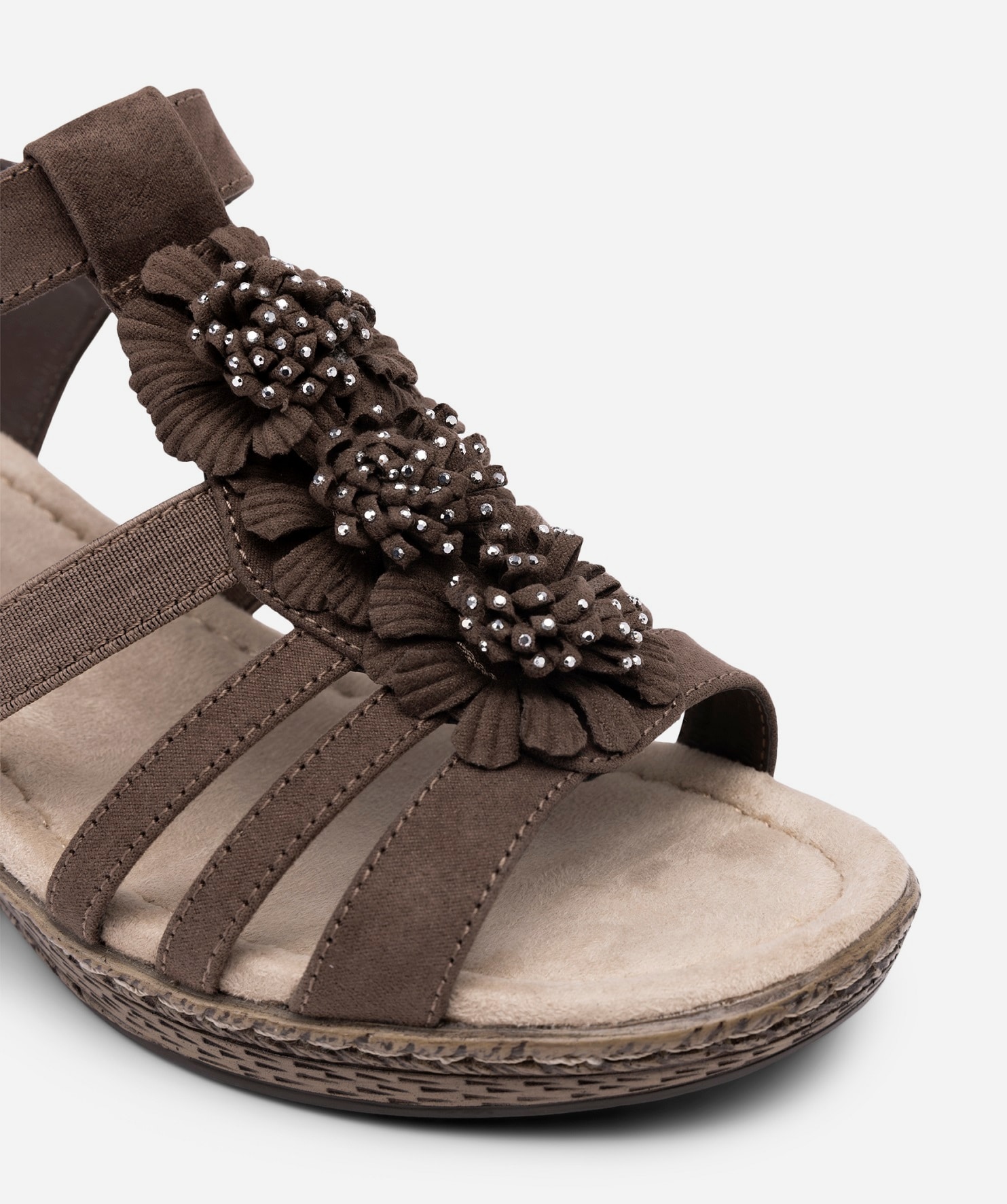 ALLEY COMFORT, Sandalett med repsåle Brun
