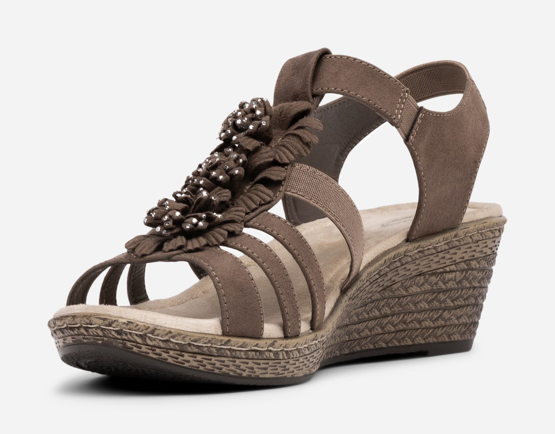 ALLEY COMFORT, Sandalett med repsåle Brun