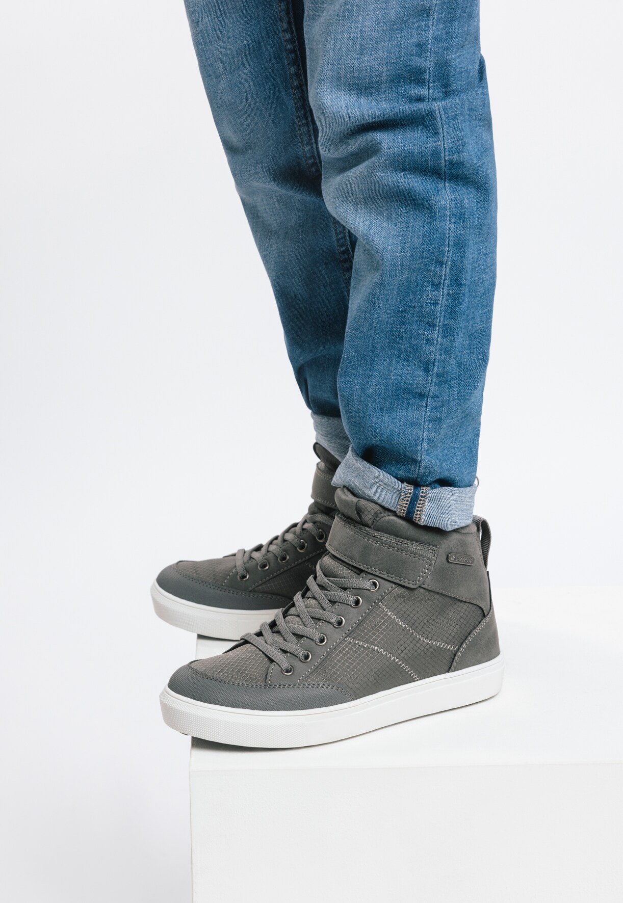 LEJON, Fleeceforet høy sneakers waterproof Grå