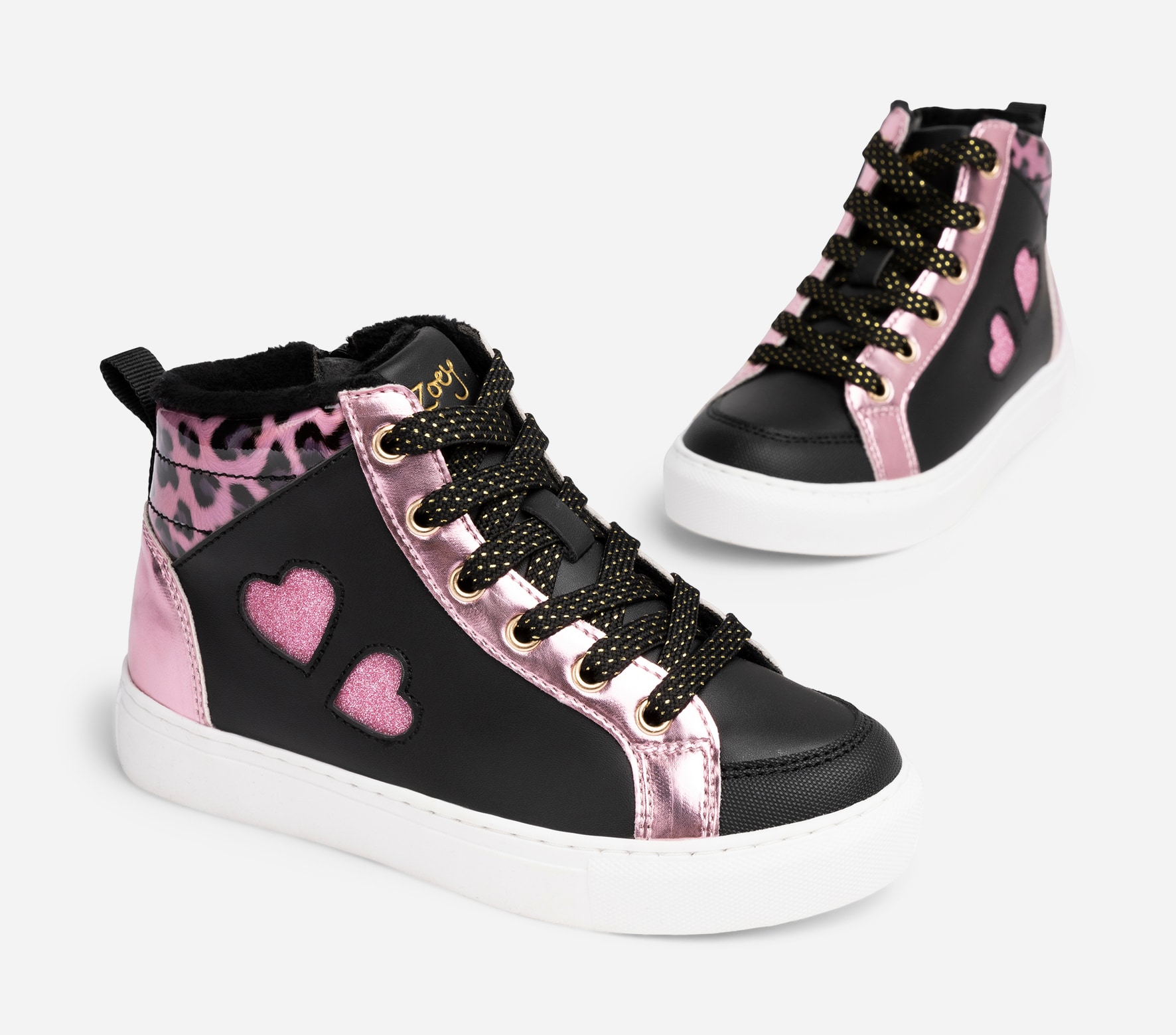 ZOEY, Varmforet sneakers Sort