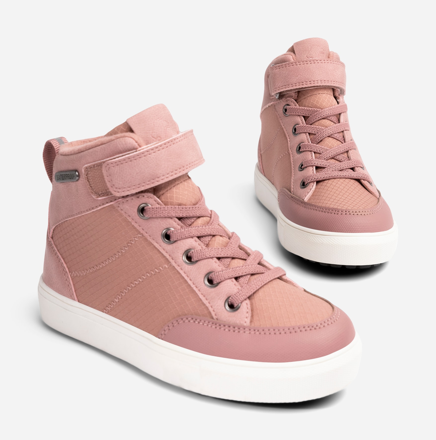 LEJON, Fleeceforet høy sneakers waterproof Rosa
