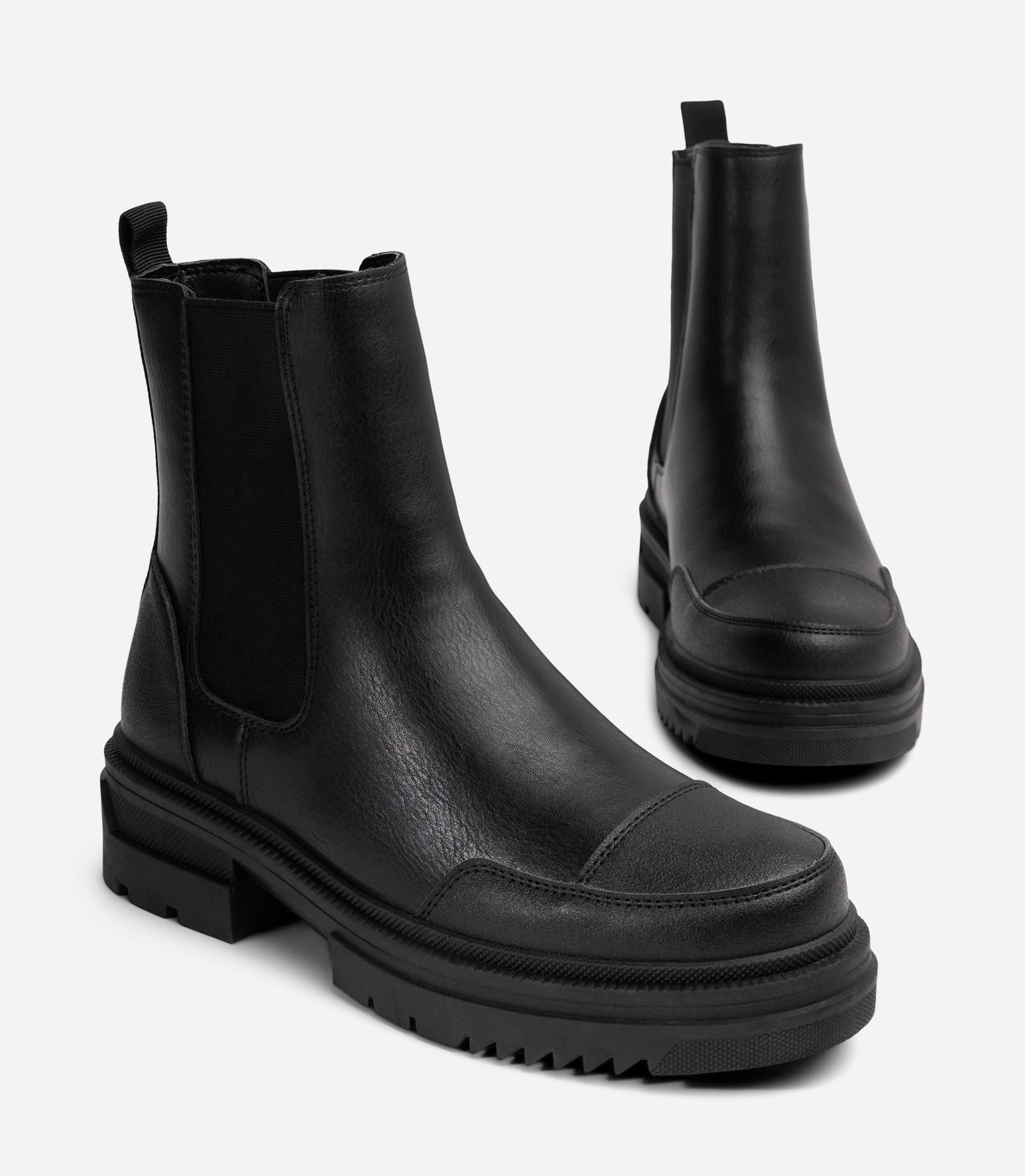 ALLEY, Varmforet chelseaboots Sort