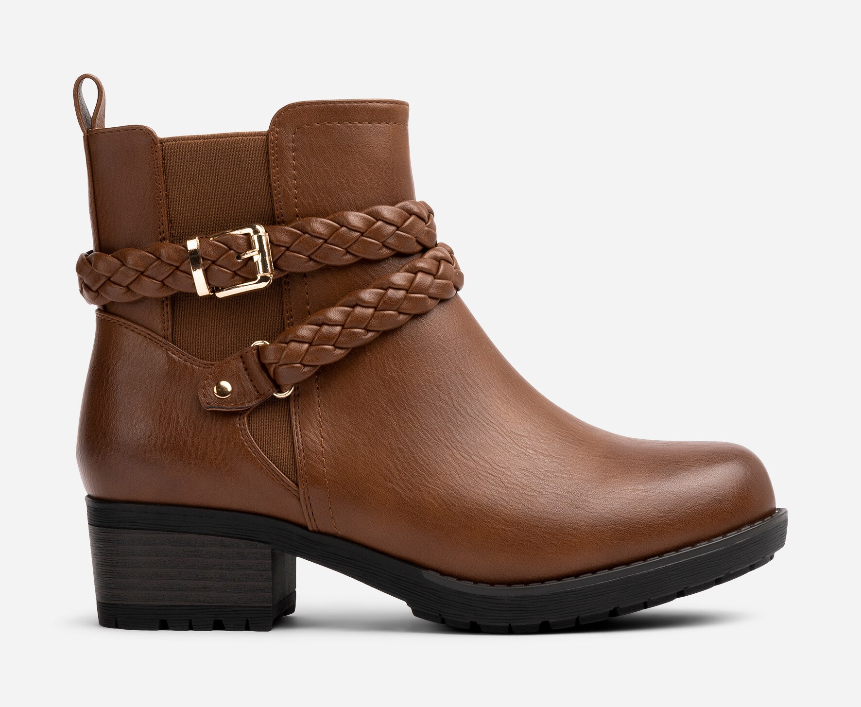 ALLEY COMFORT, Varmforet boots med spenne Brun