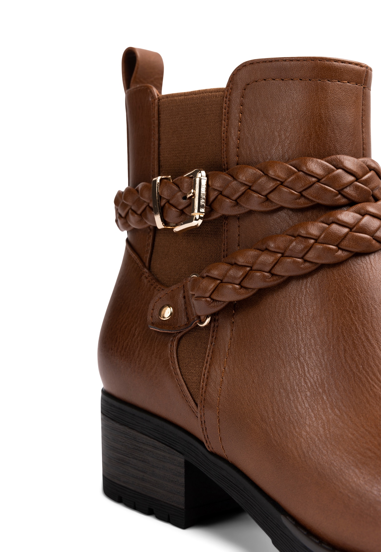 ALLEY COMFORT, Varmforet boots med spenne Brun