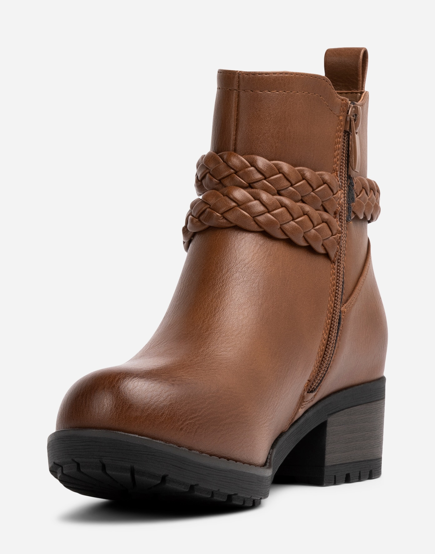 ALLEY COMFORT, Varmforet boots med spenne Brun