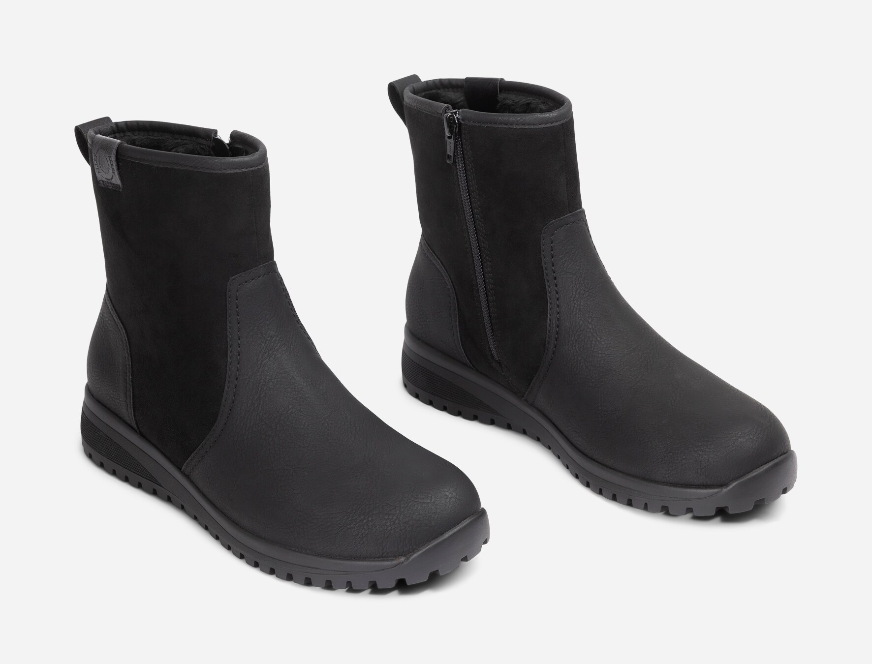 ALLEY COMFORT, Varmforet boots Sort