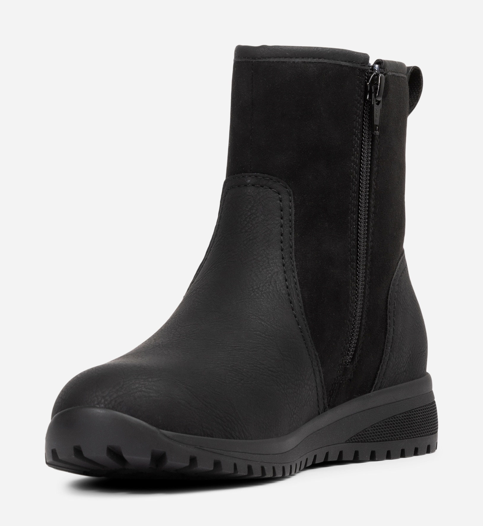 ALLEY COMFORT, Varmforet boots Sort