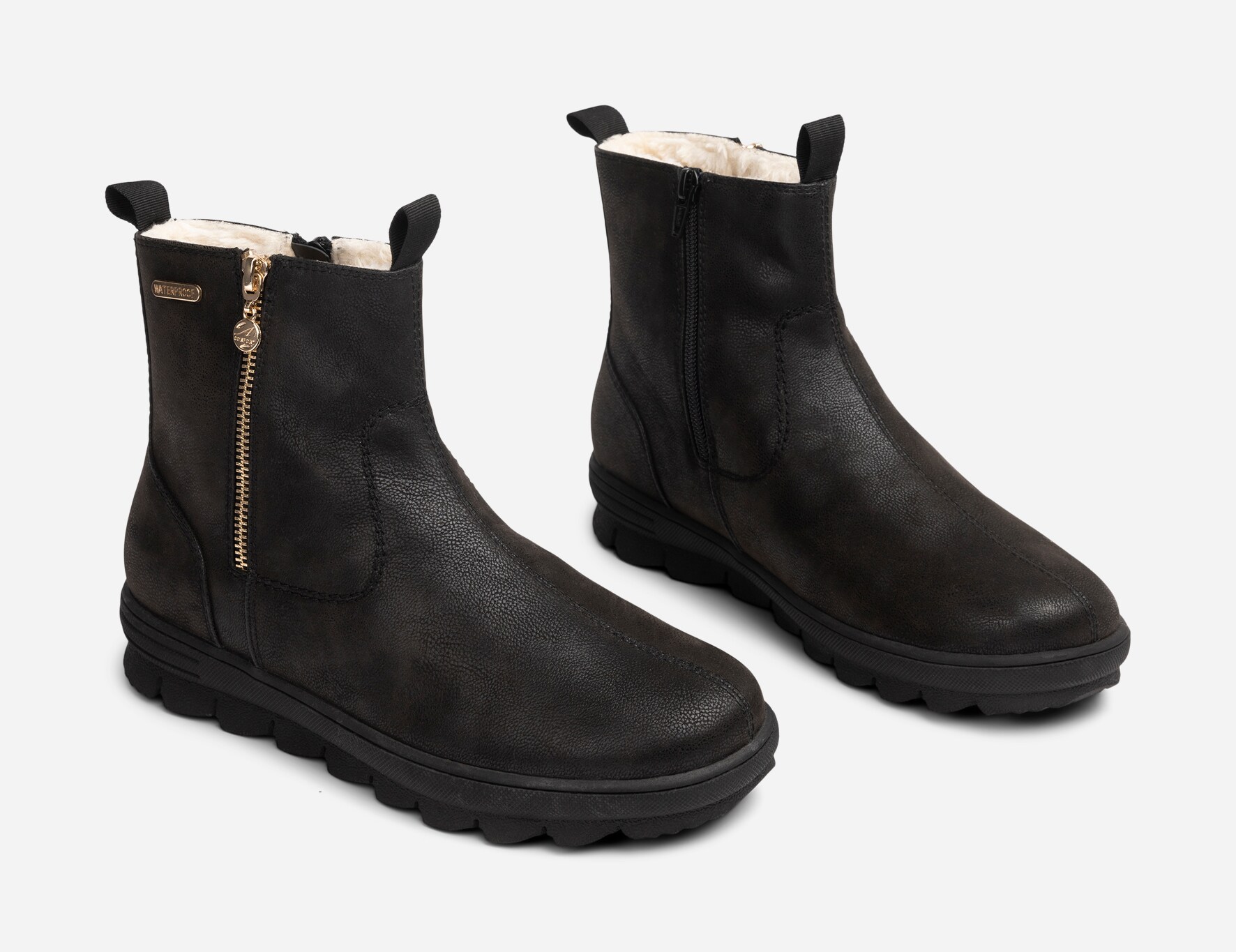 ALLEY COMFORT, Boots waterproof Sort