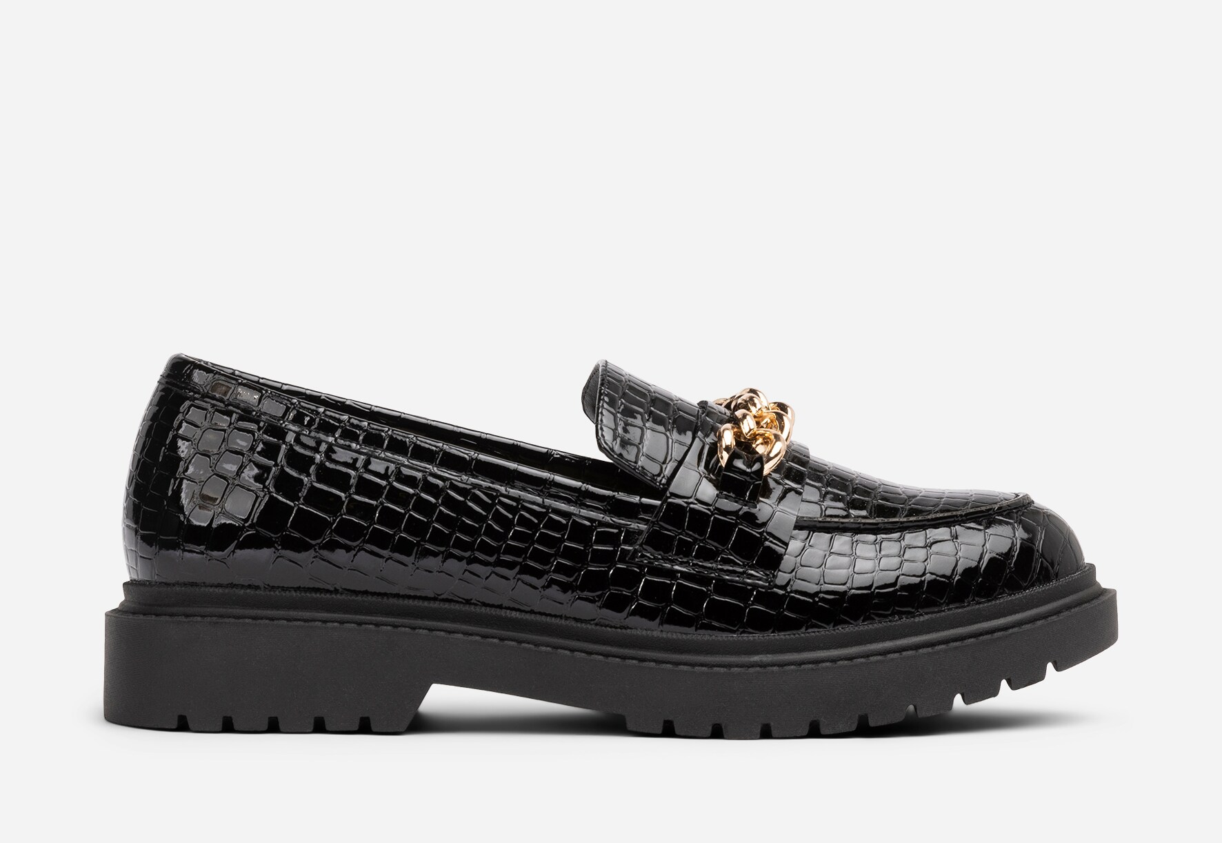 ALLEY COMFORT, Loafer med kedje Sort