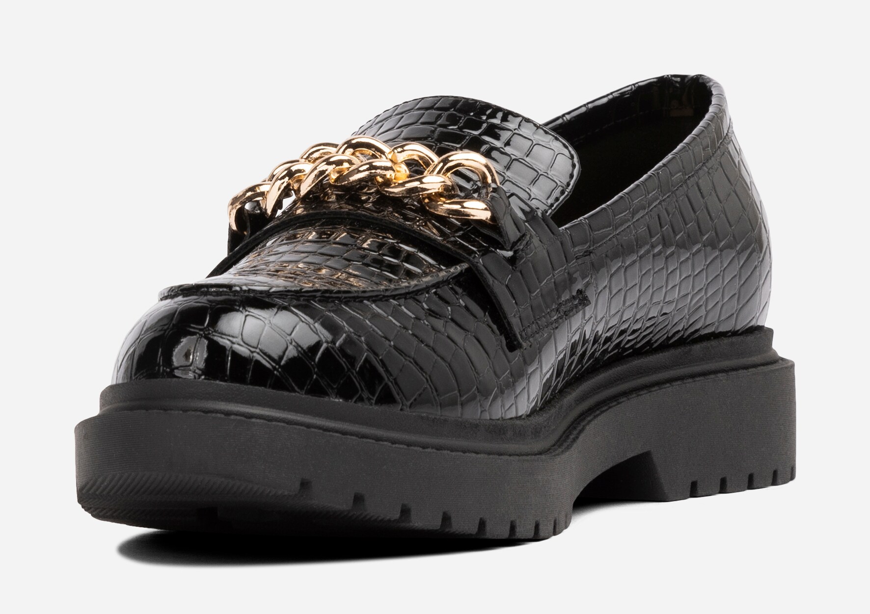 ALLEY COMFORT, Loafer med kedje Sort