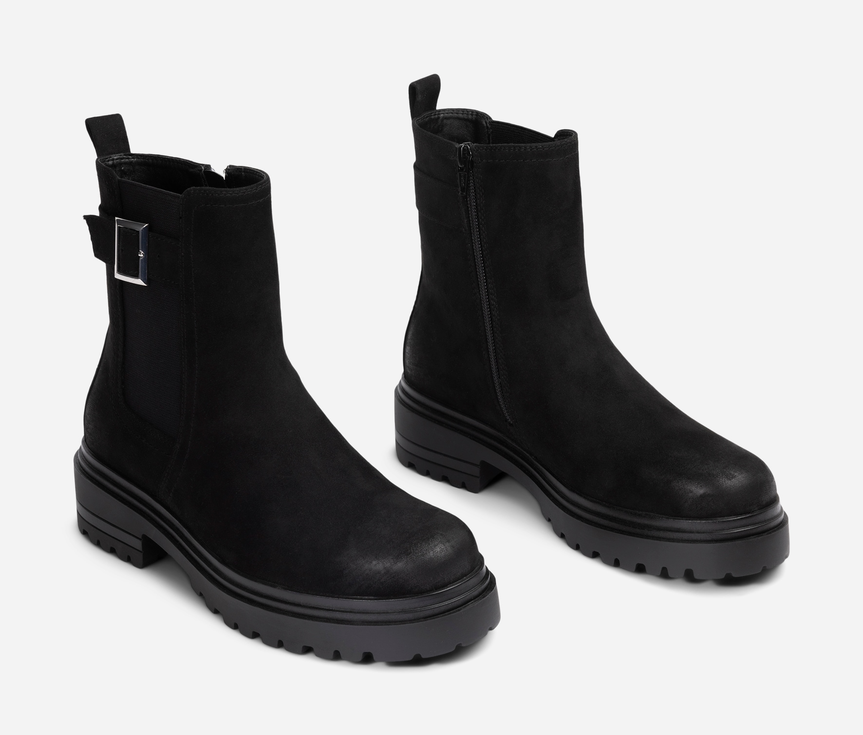 ALLEY, Boots med spenne Sort