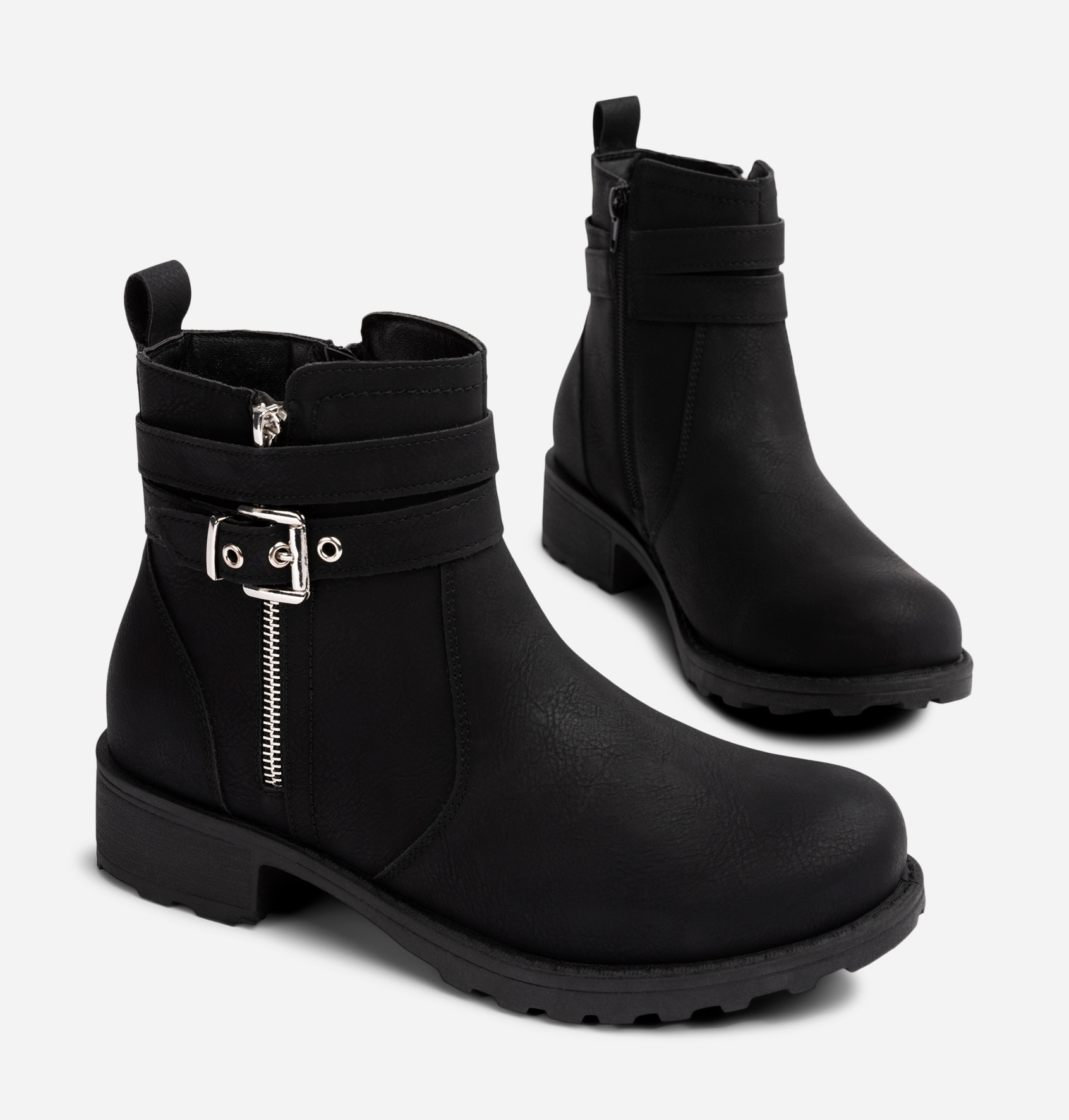 CLOU, Boots med spenne Sort