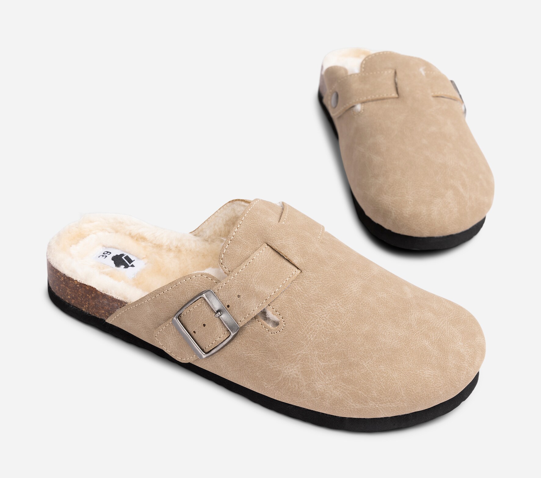 LEJON, Tøfler Beige