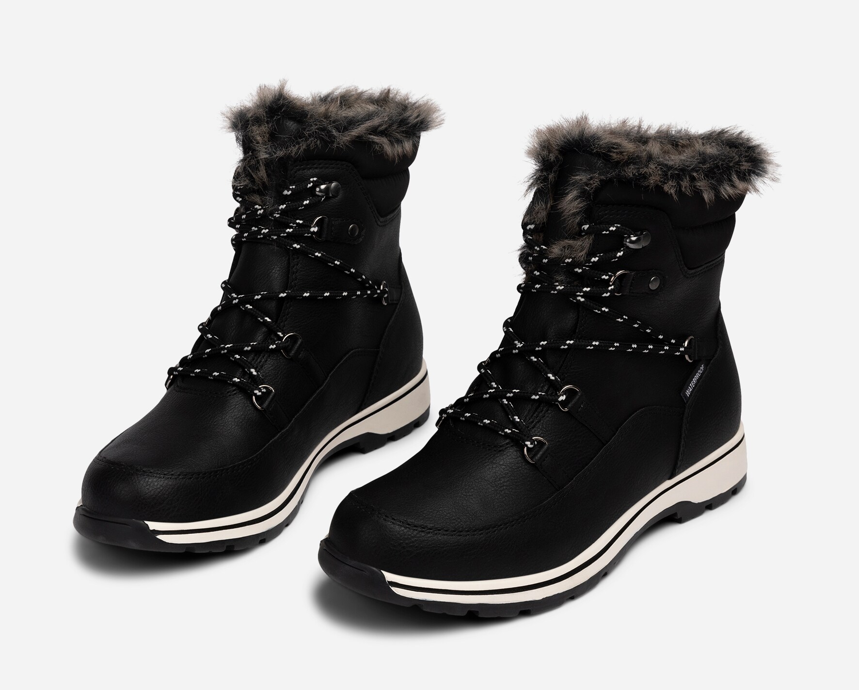 LEJON, Varmforet skolett waterproof Sort