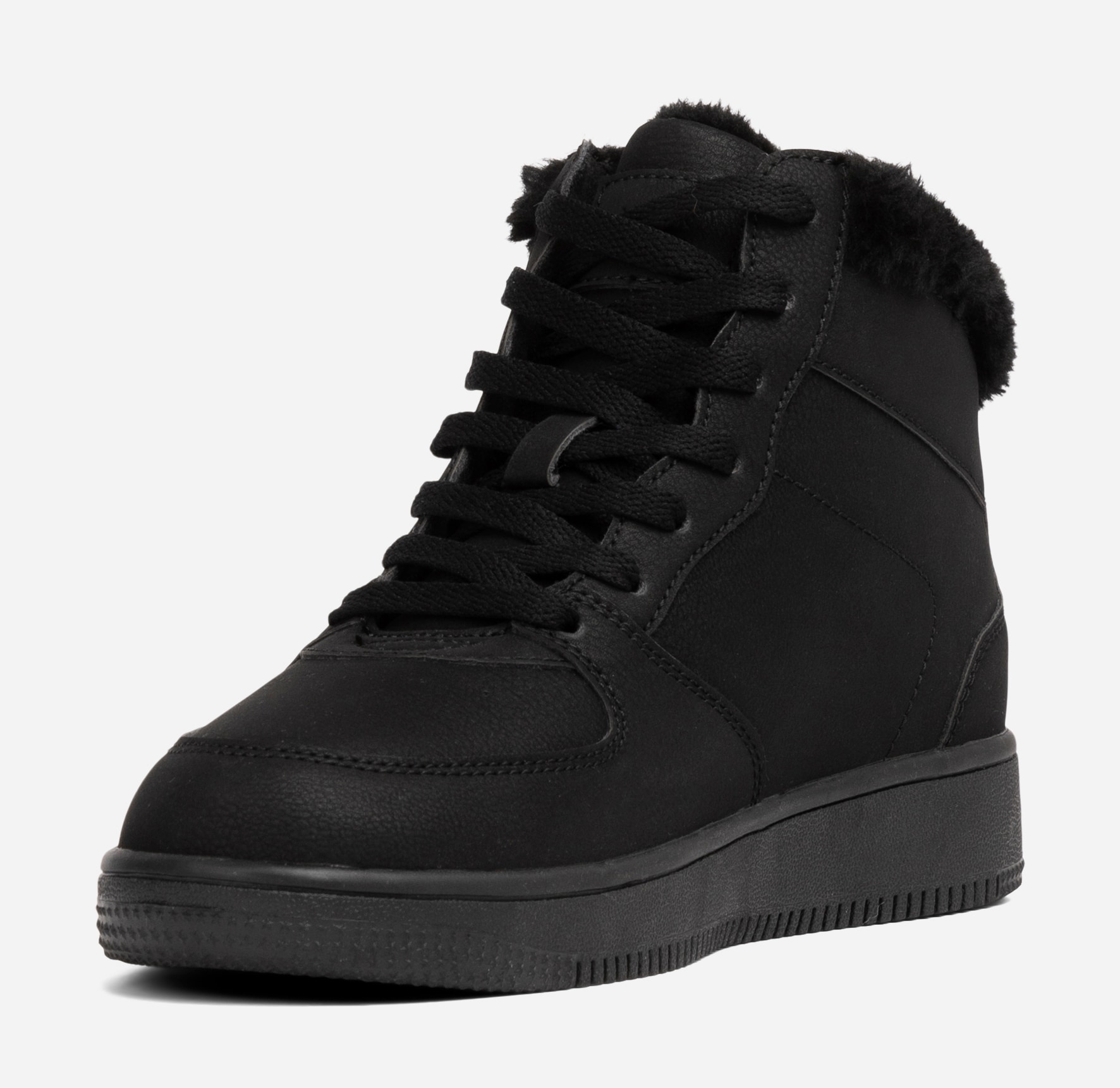 LEJON, Varmforet høy sneakers Sort