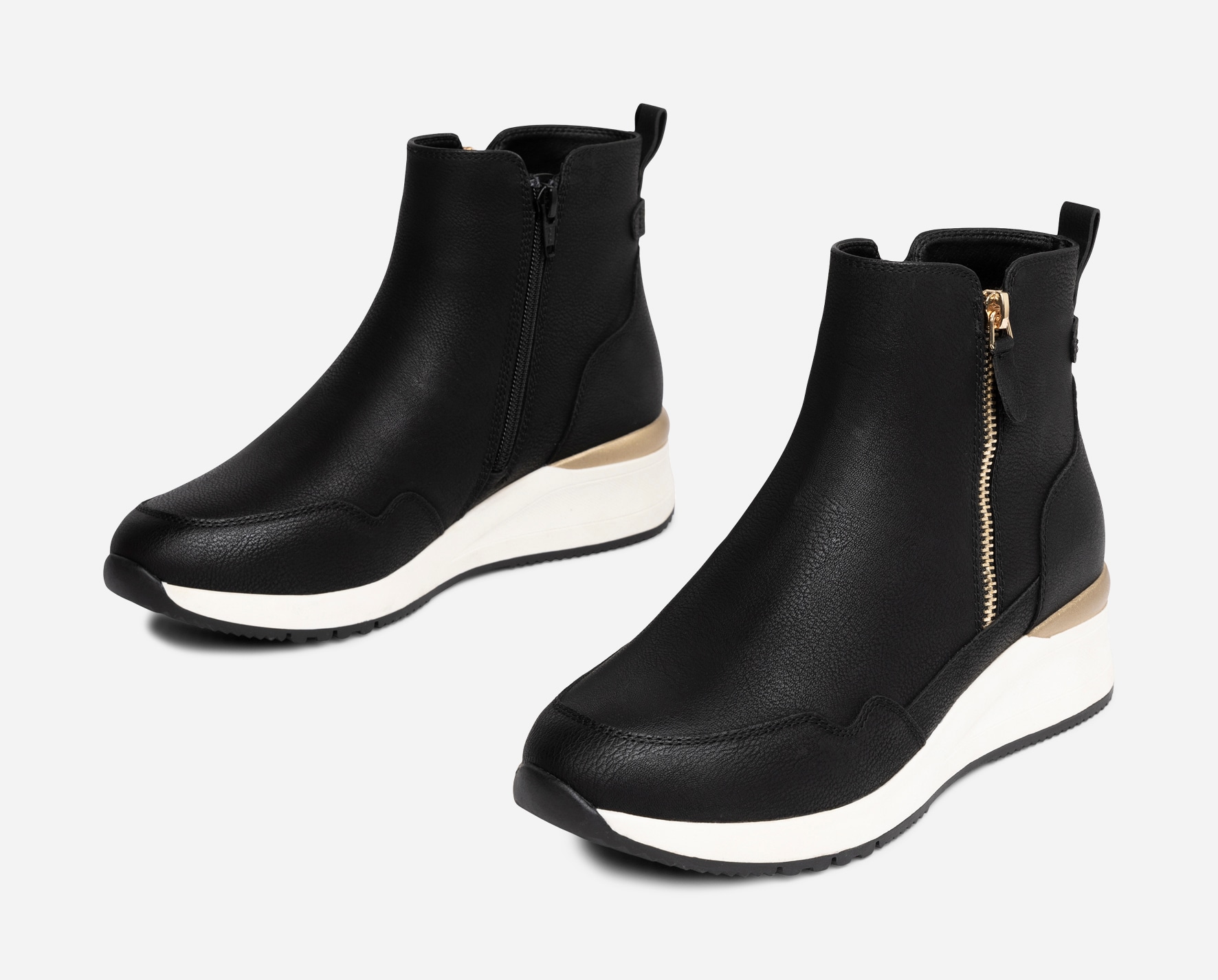 CLOU COMFORT, Boots med glidelås Sort