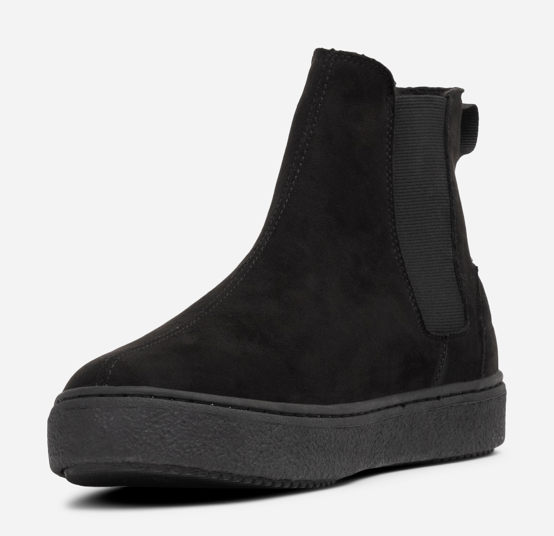 LEJON, Varmforet chelseaboots Sort