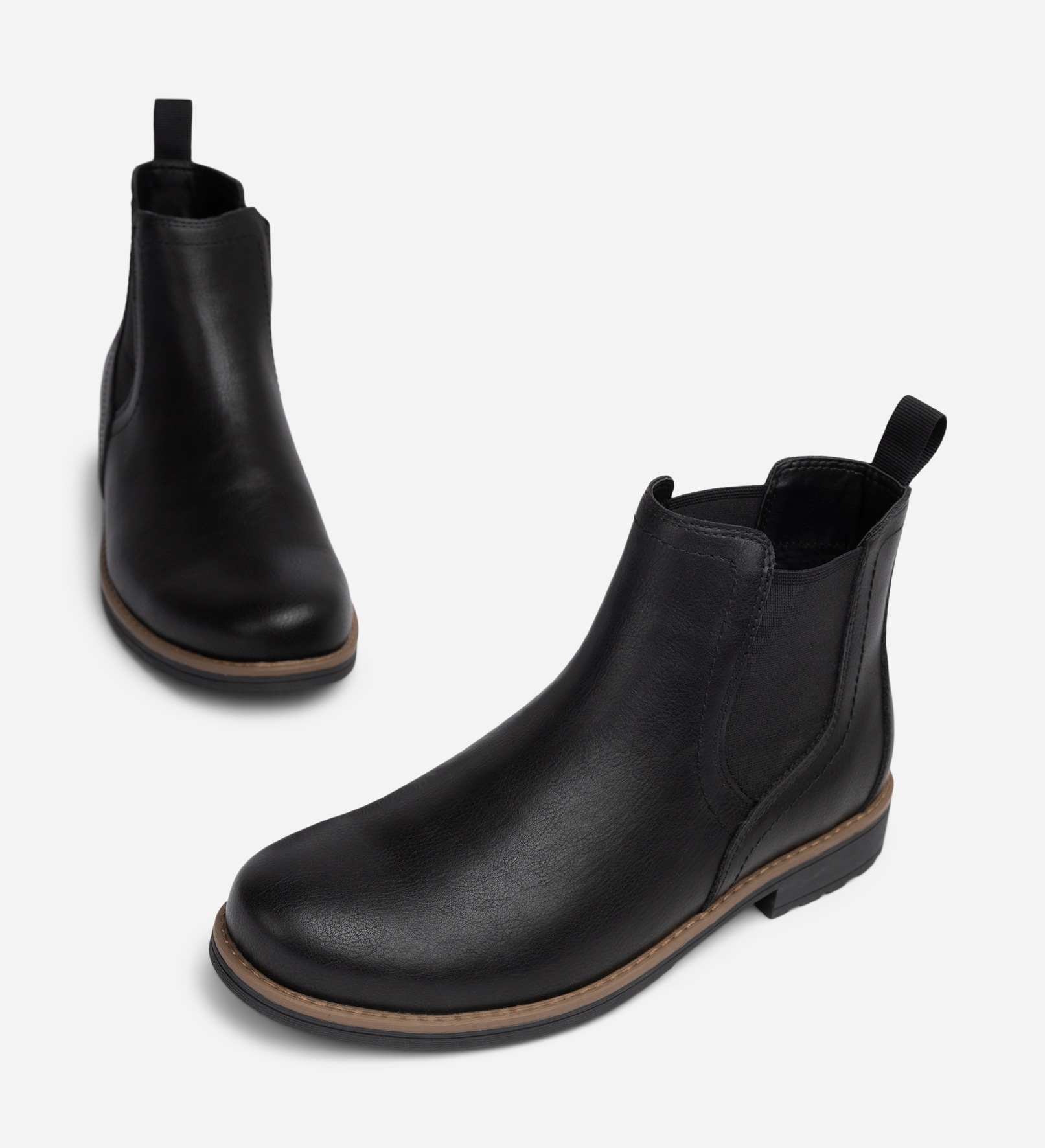 STEPSIDE, Varmforet chelseaboots Sort