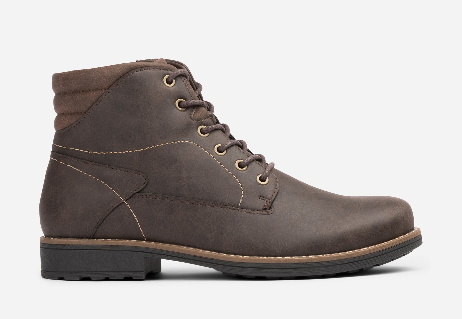 STEPSIDE, Varmforet skolett med glidelås Brun