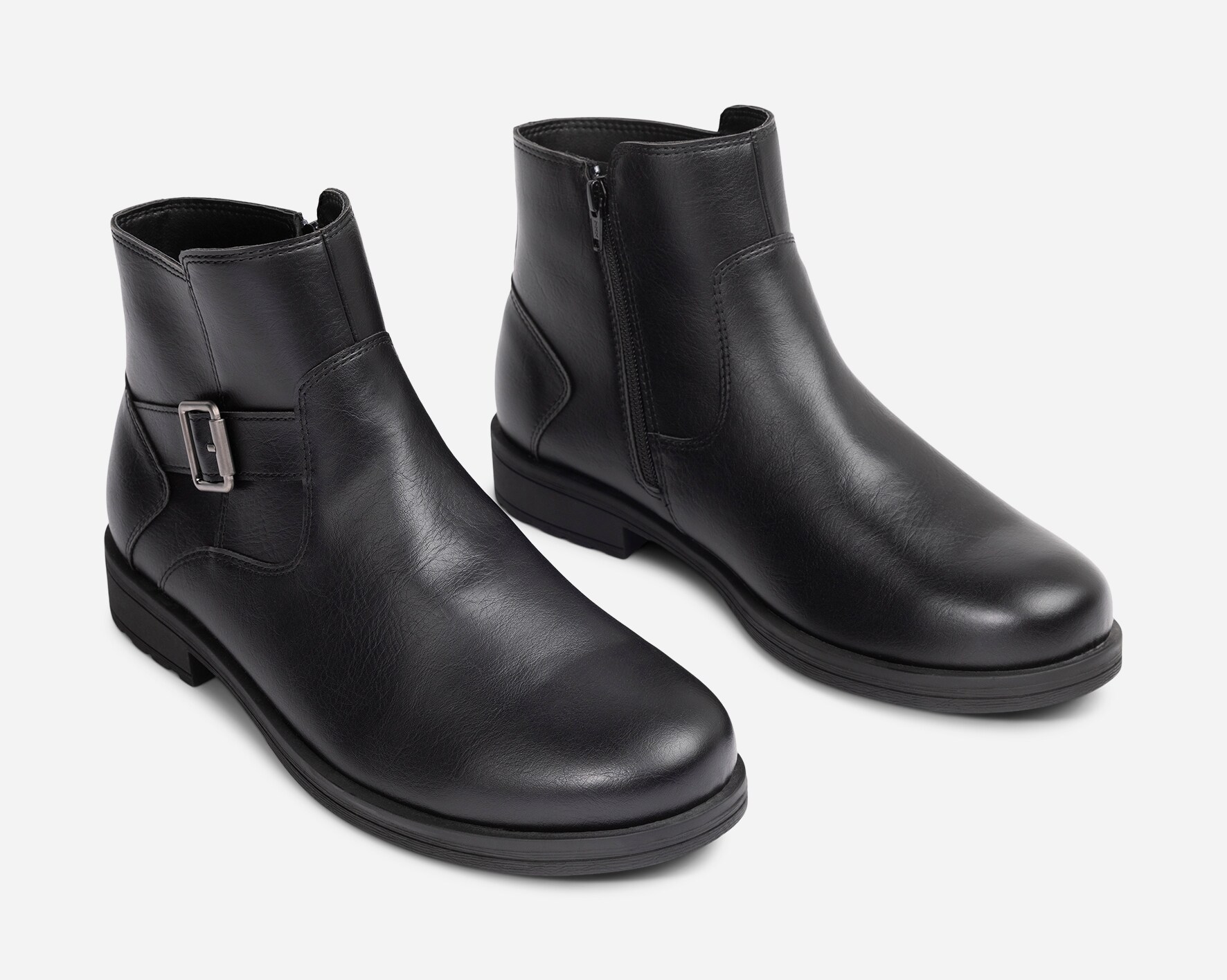 STEPSIDE, Varmforet boots med glidelås Sort