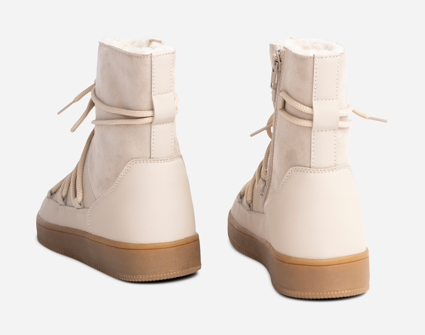 LEJON, Varmforet boots Beige