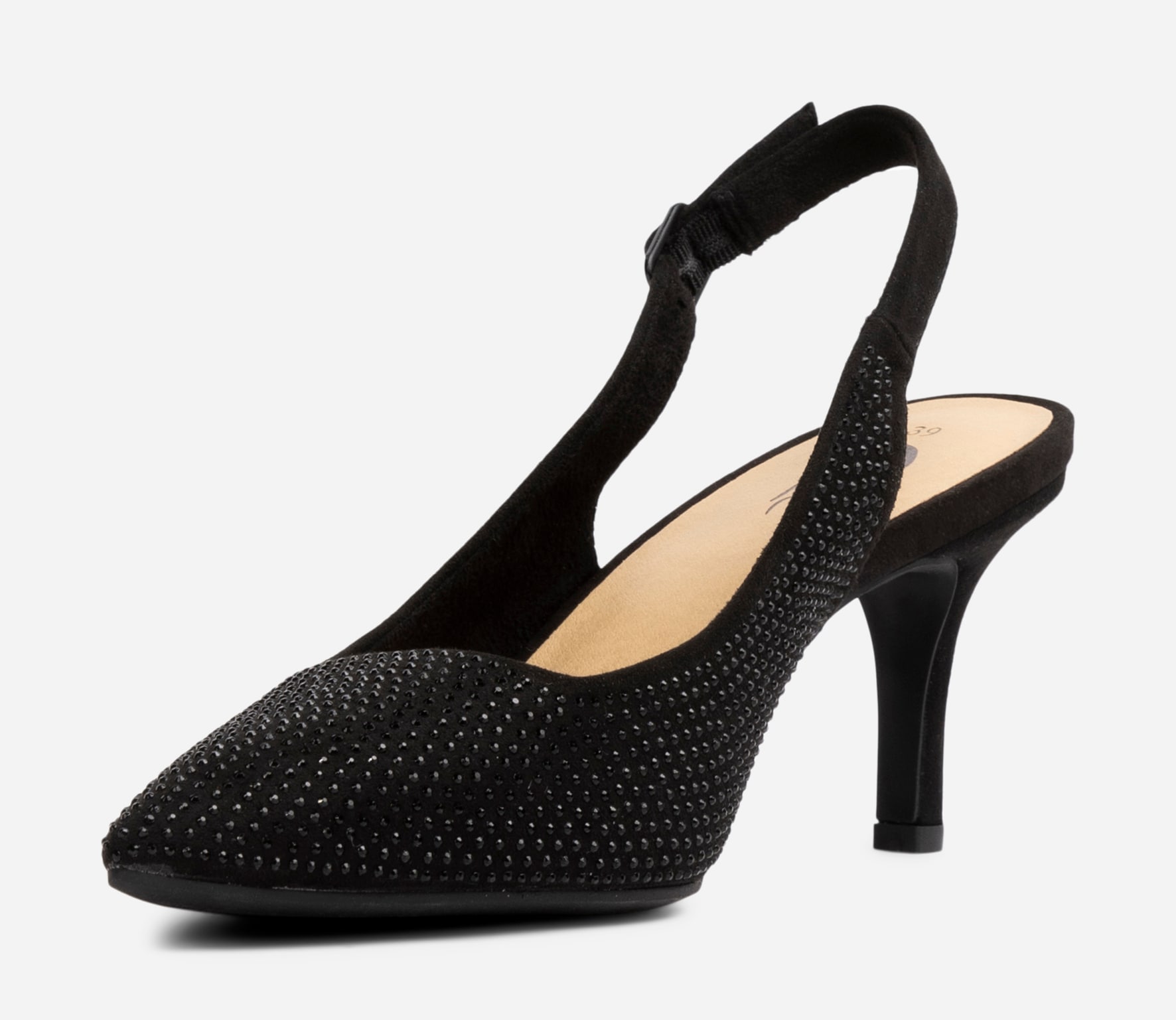 CLOU, Pumps med slingback Sort
