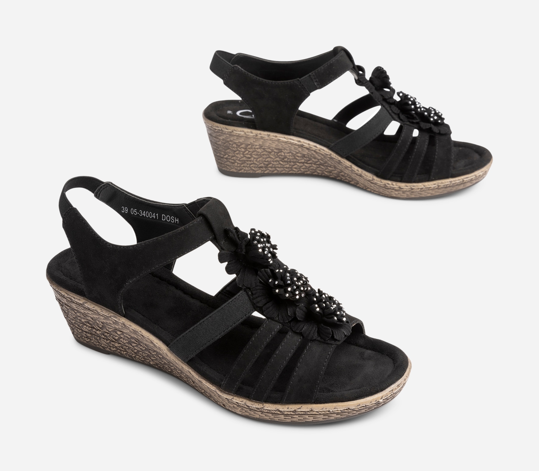 CLOU COMFORT, Sandalett Sort