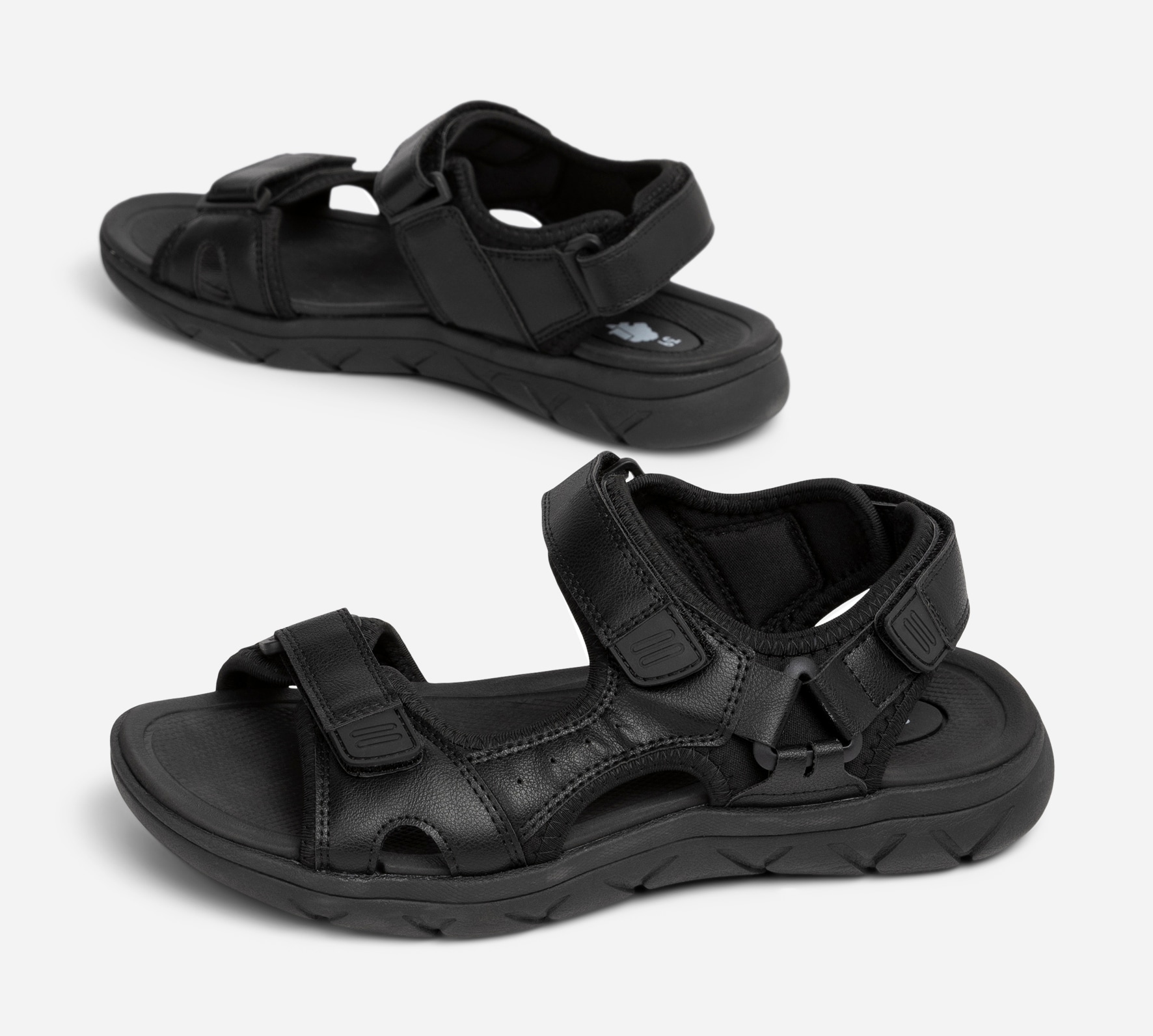 LEJON, Sandal med reimer Sort