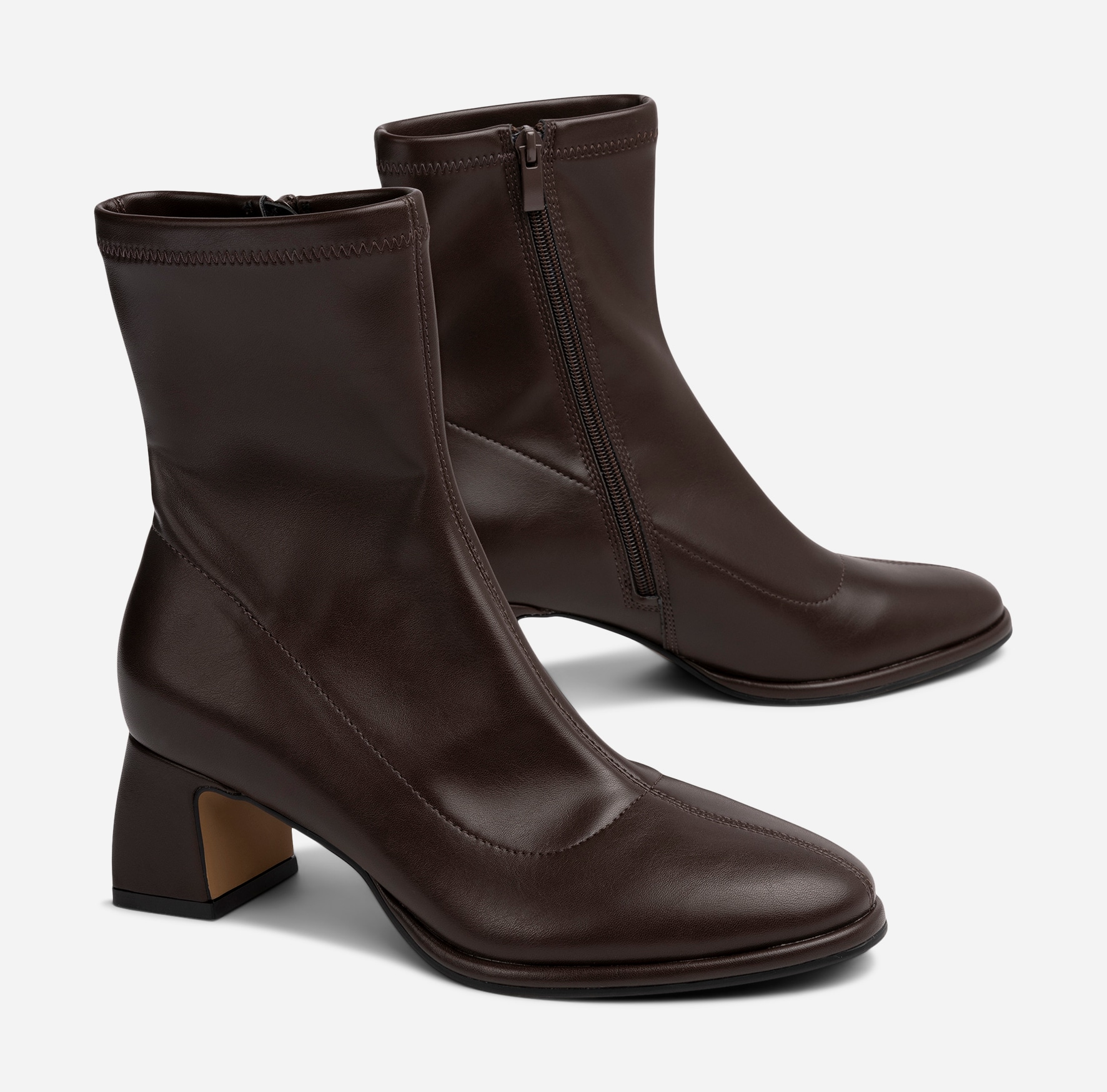 CLOU, Boots med stretch Brun