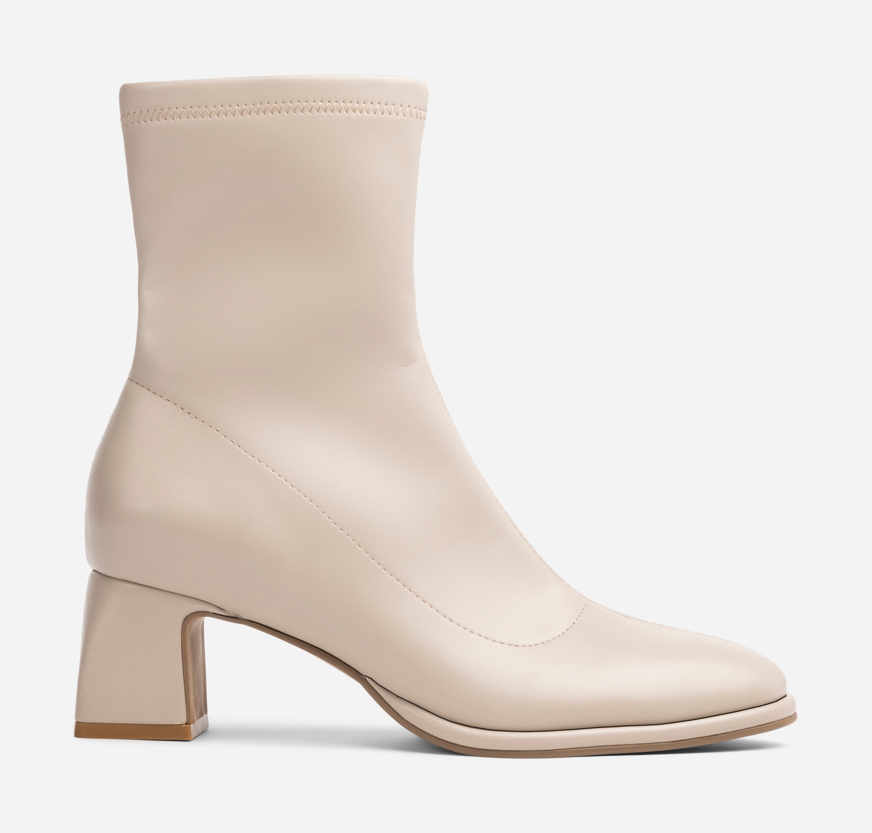 CLOU, Boots med stretch Beige
