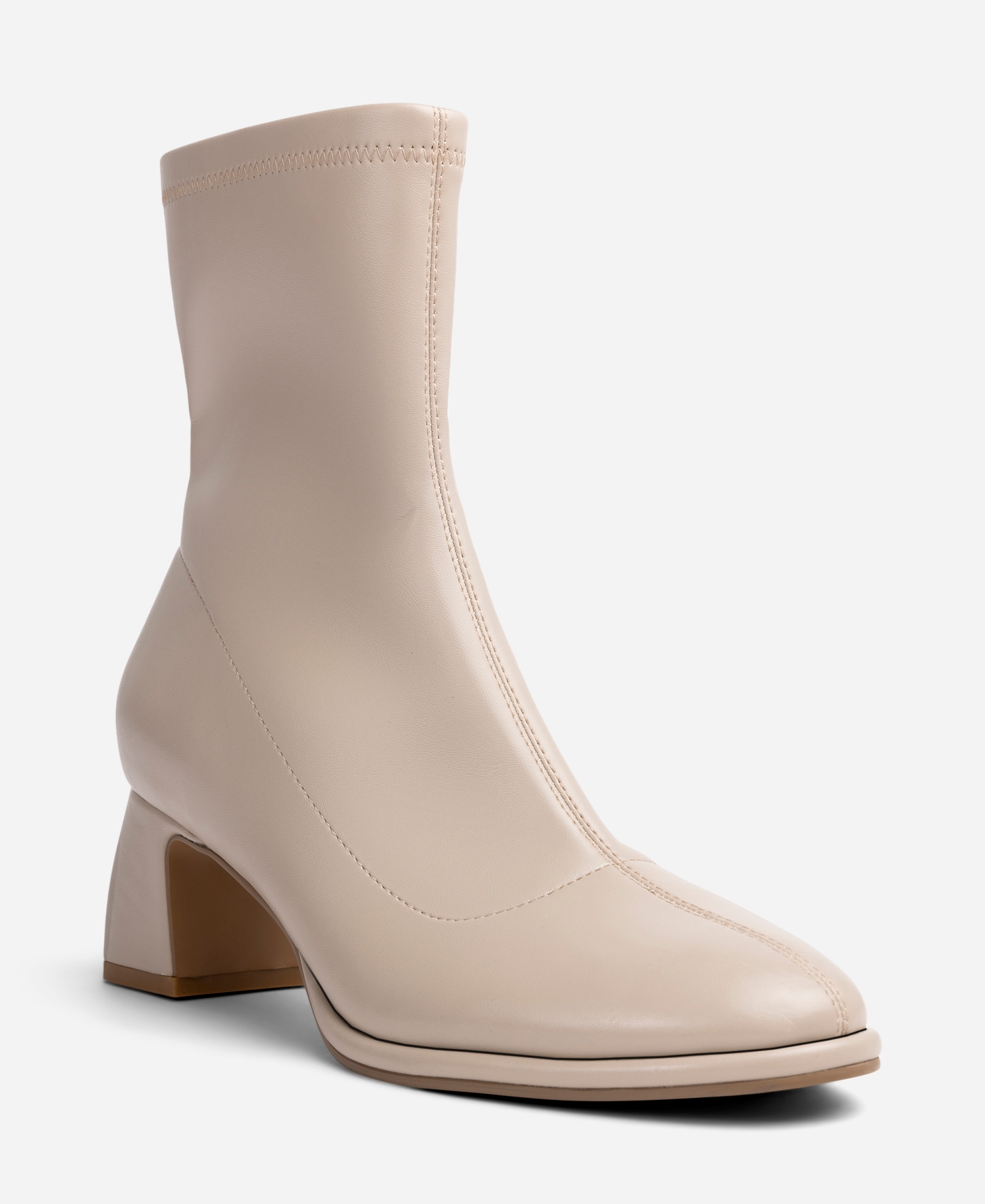 CLOU, Boots med stretch Beige