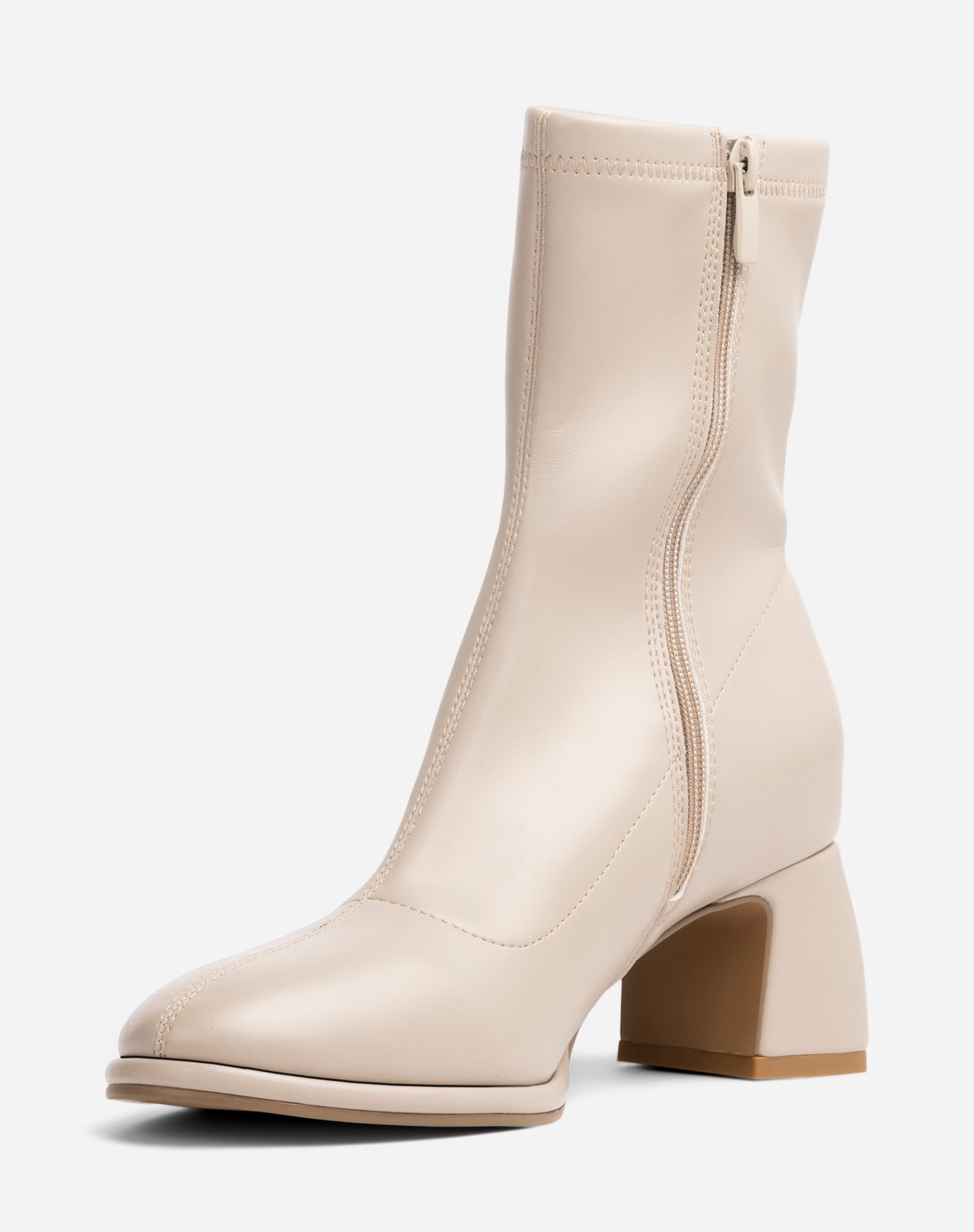 CLOU, Boots med stretch Beige