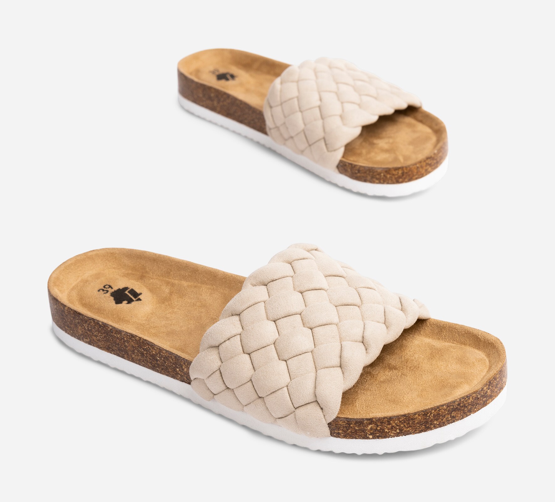 LEJON, Tøfler Beige