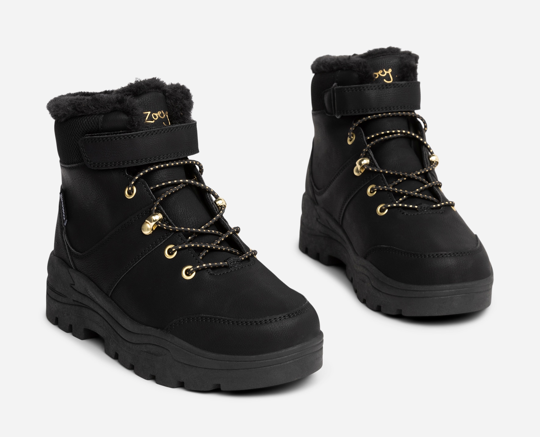 ZOEY, Varmforet skolett waterproof Sort