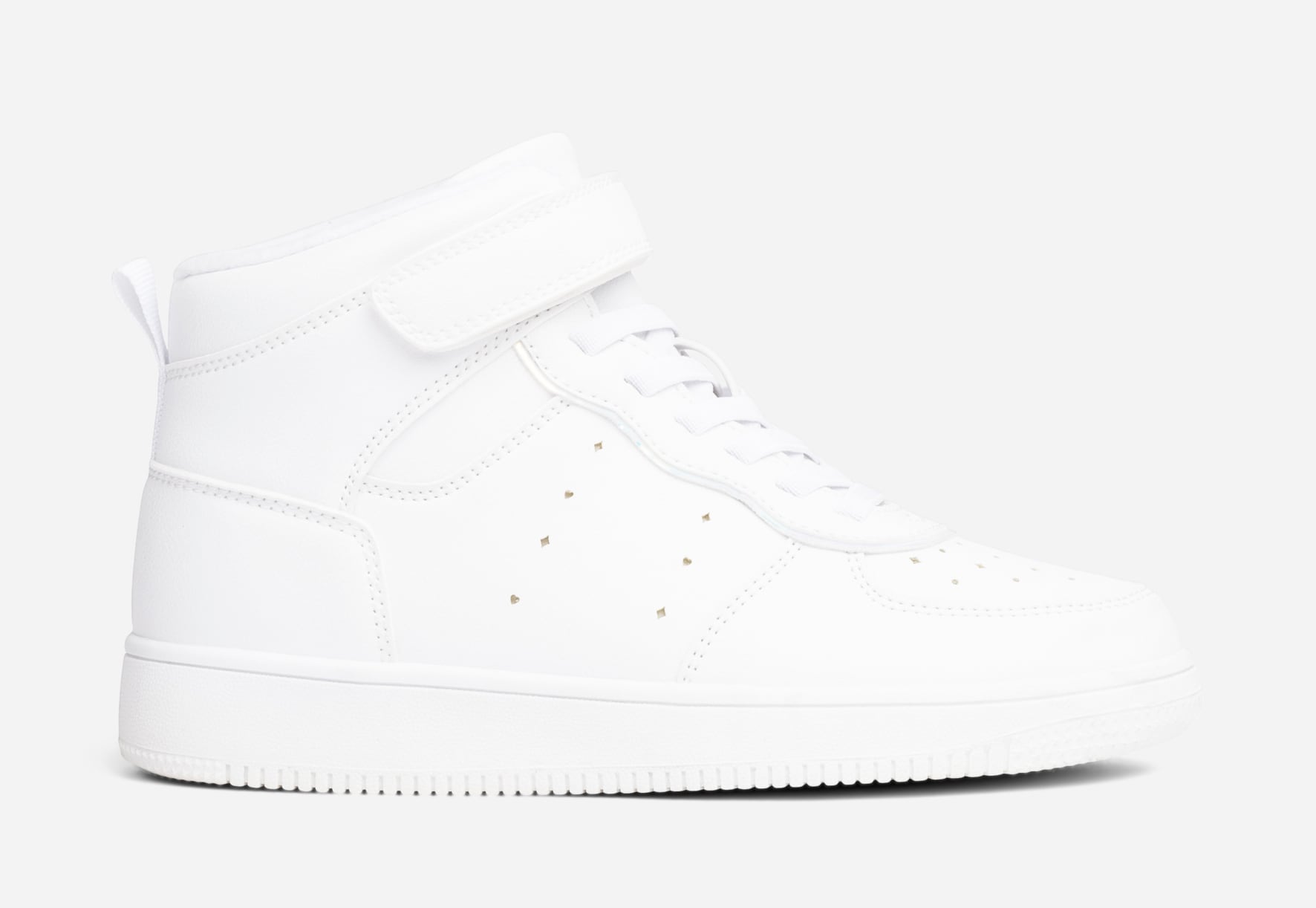 LEJON, Fleeceforet høy sneakers Hvit