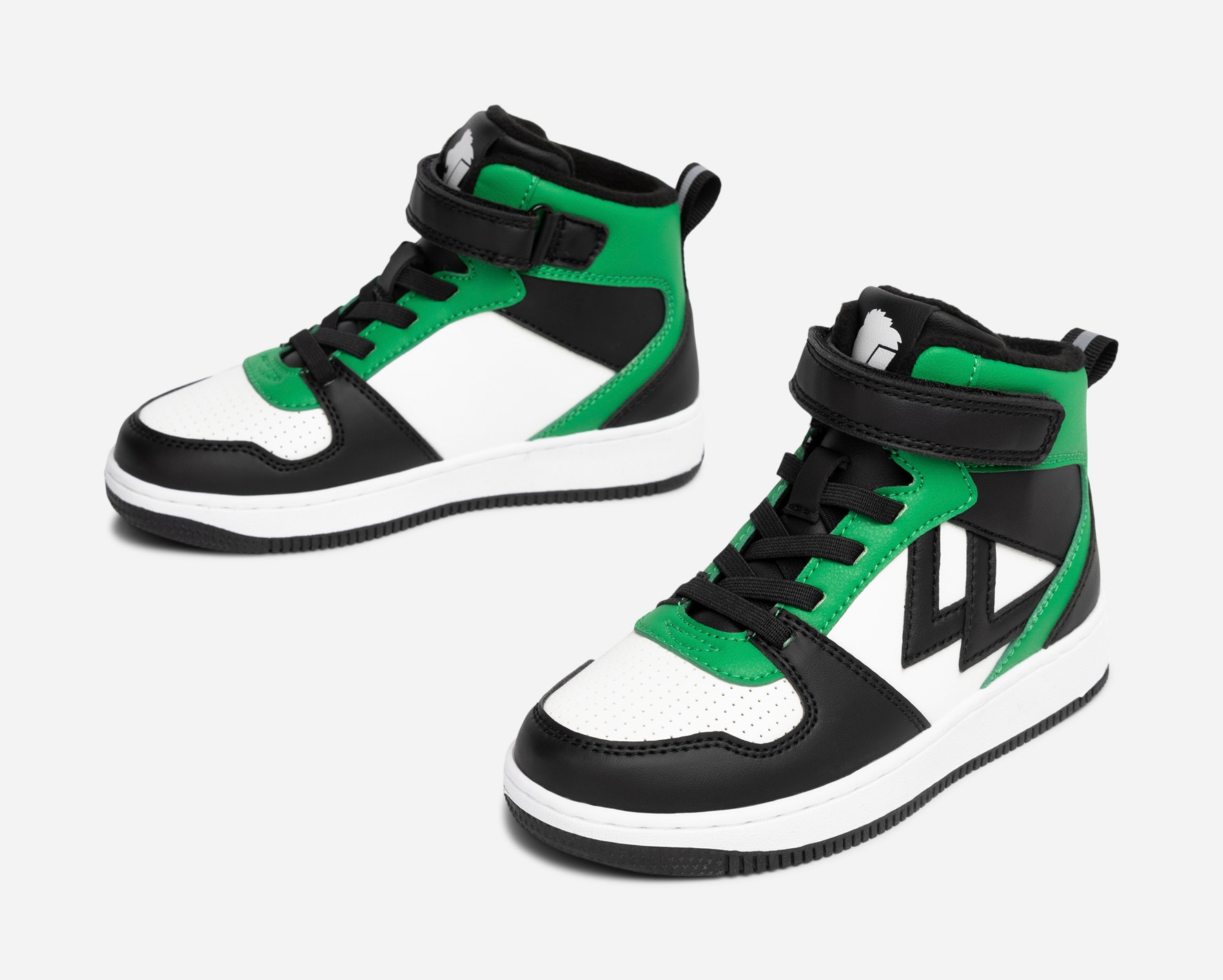 LEJON, Fleeceforet høy sneakers Grønn