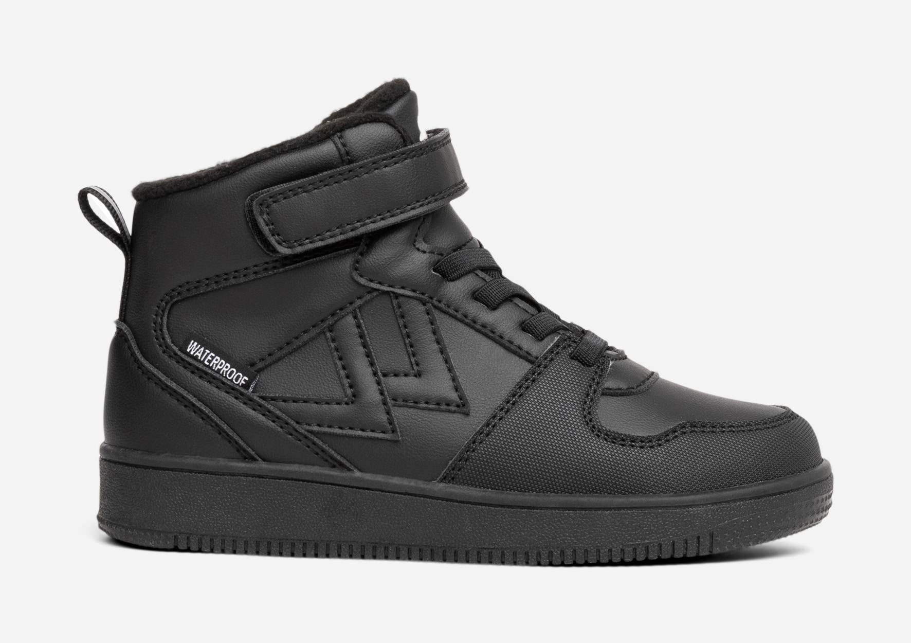 LEJON, Fleeceforet høy sneakers waterproof Sort