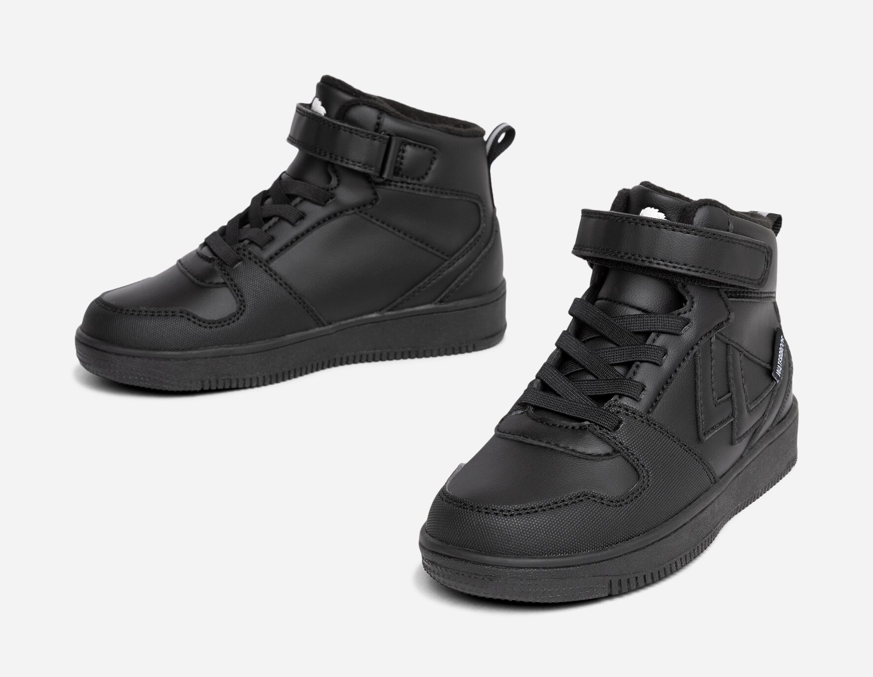 LEJON, Fleeceforet høy sneakers waterproof Sort