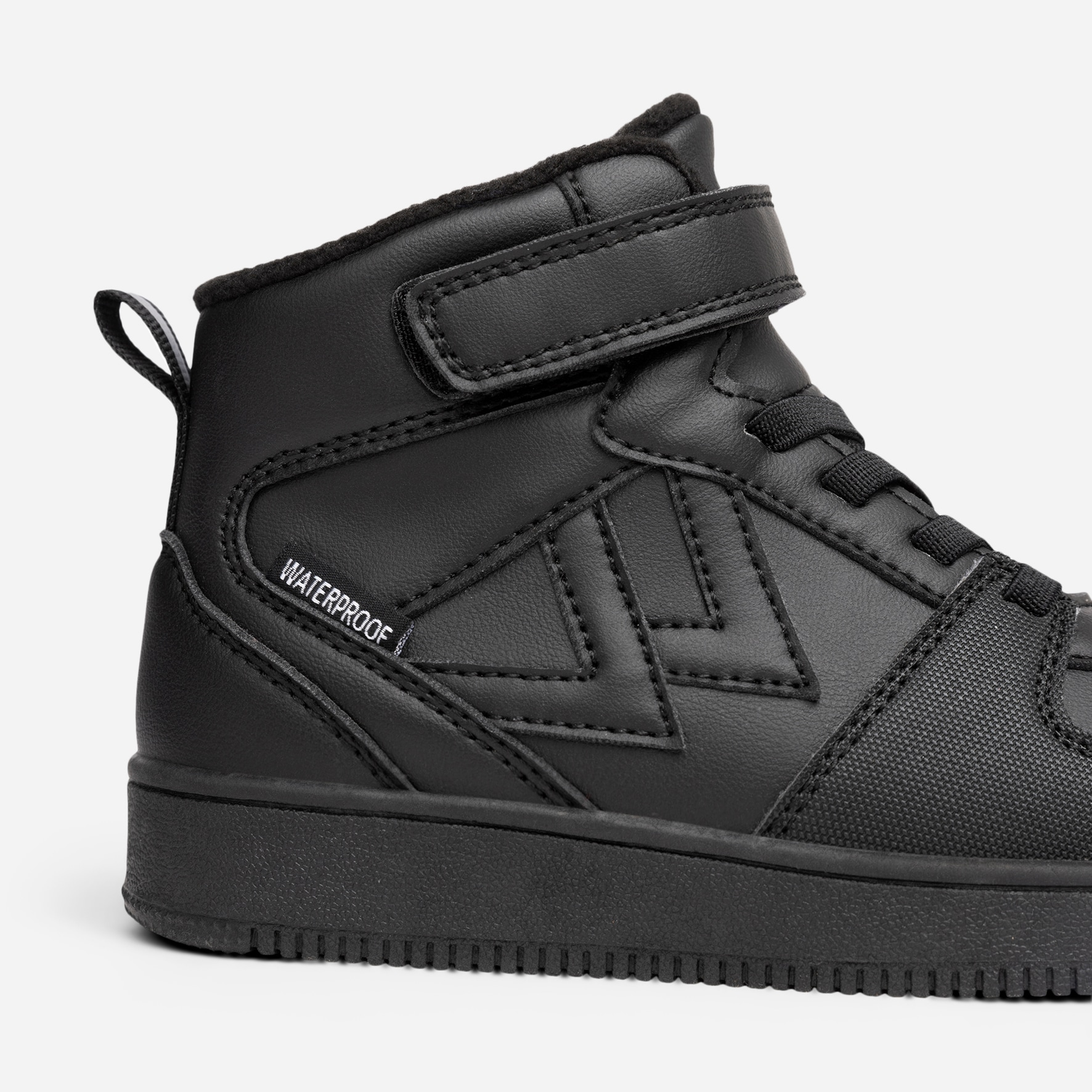 LEJON, Fleeceforet høy sneakers waterproof Sort