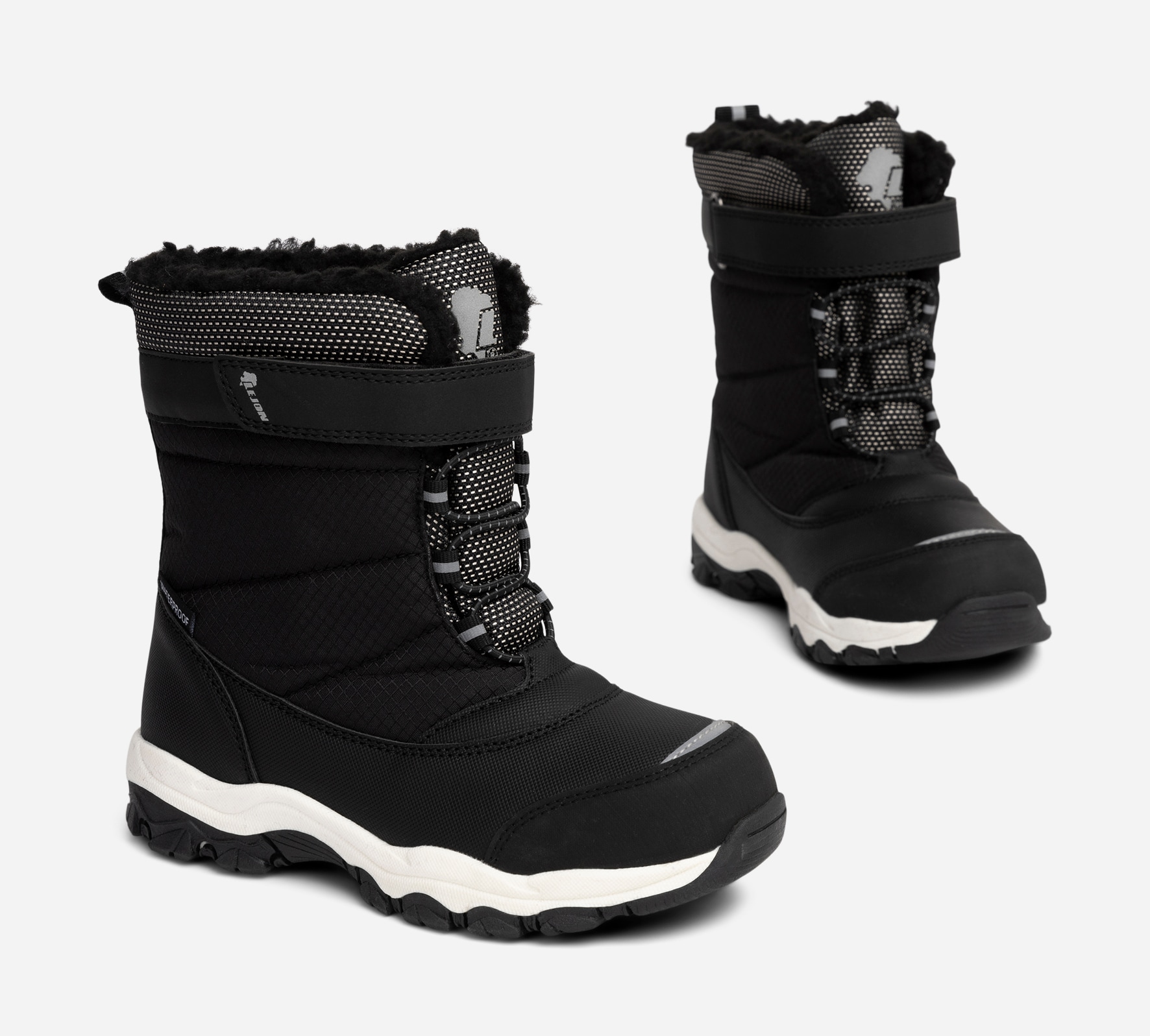 LEJON, Varmforet skolett waterproof Sort