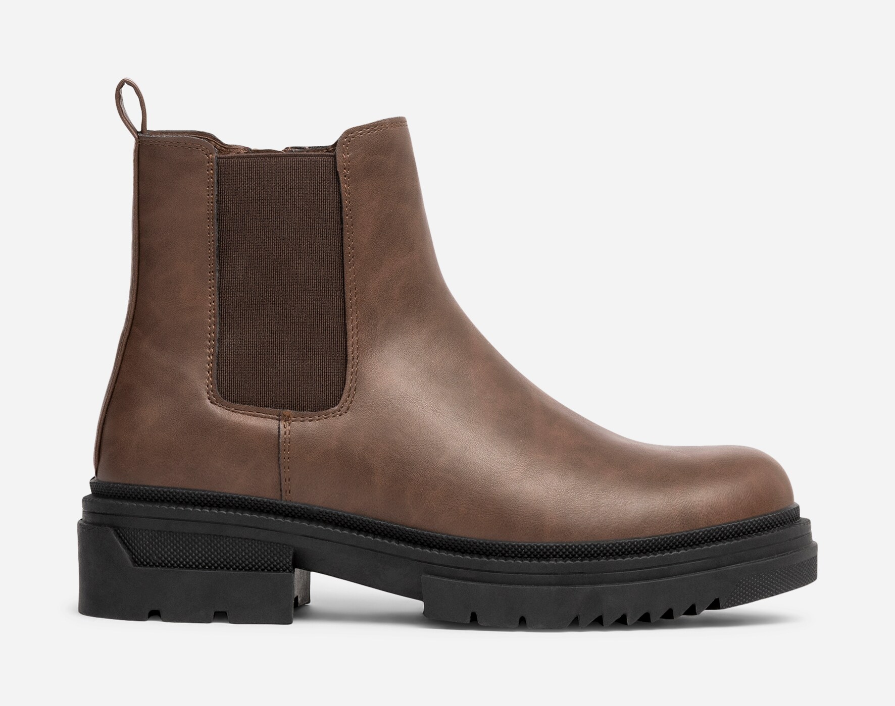 CLOU, Varmforet chelseaboots Brun