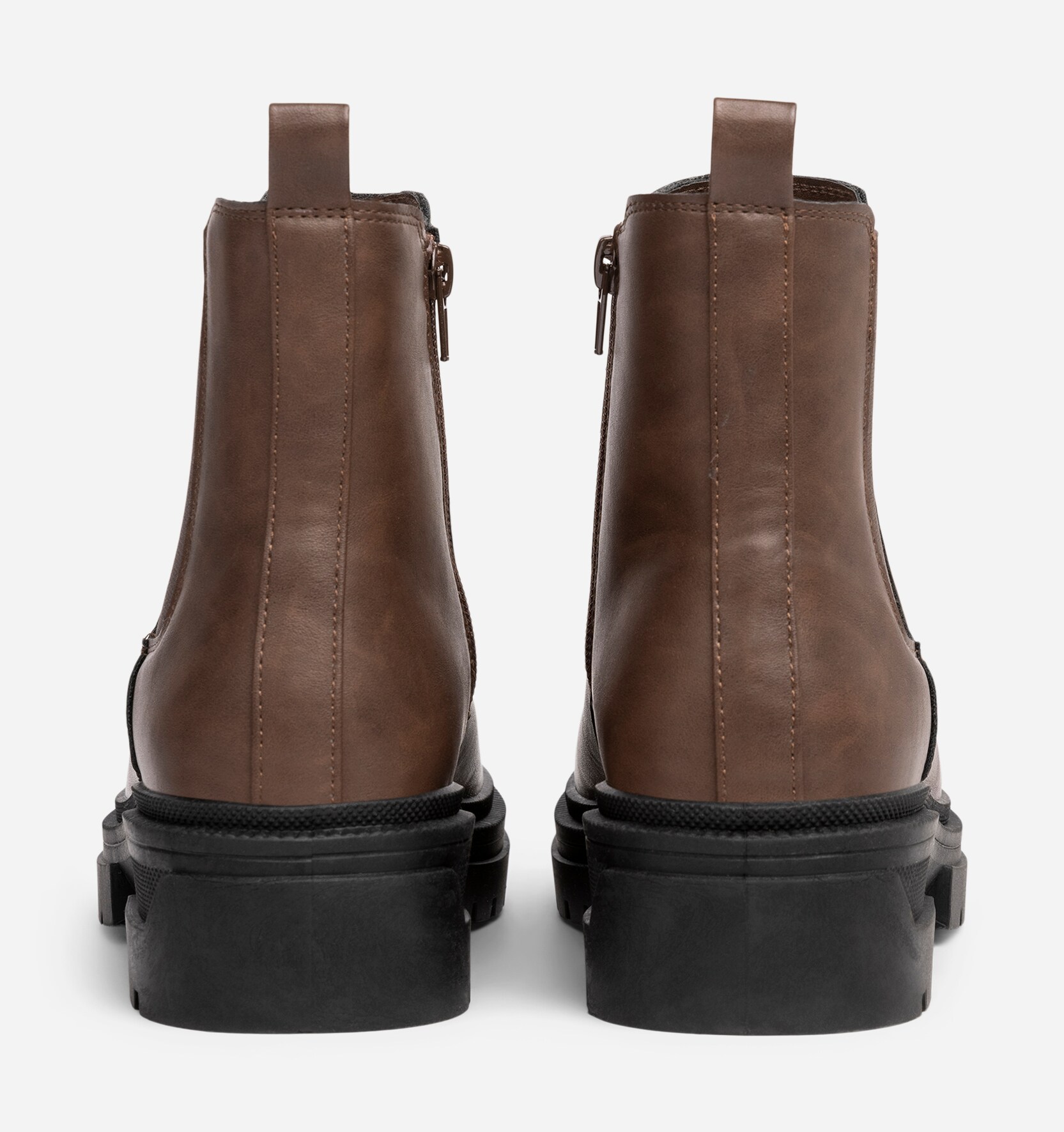 CLOU, Varmforet chelseaboots Brun