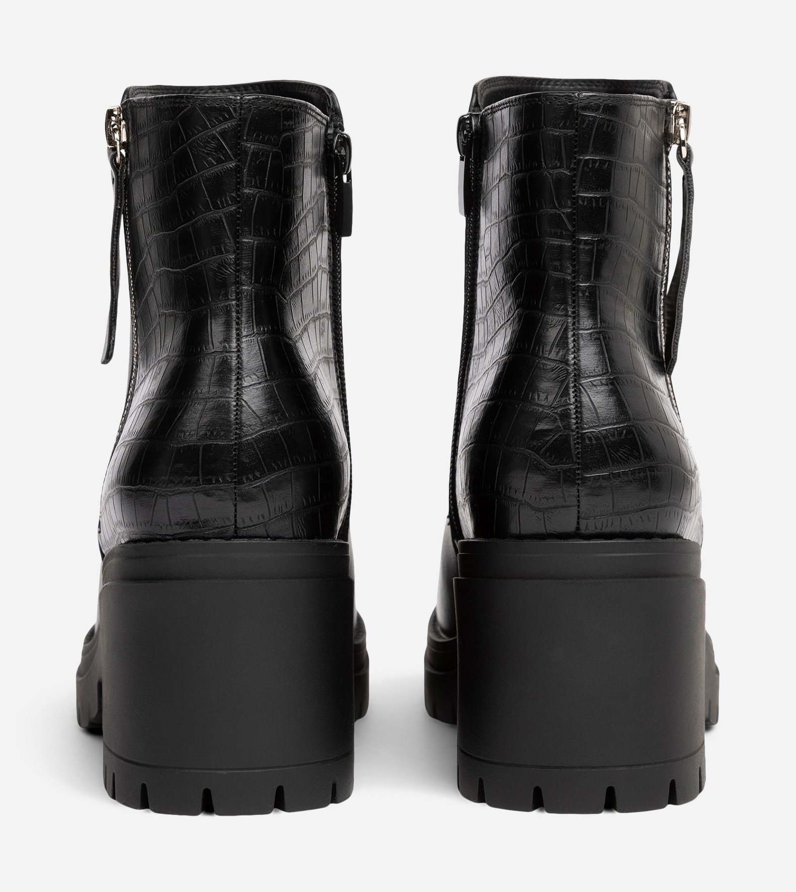 VOX, Varmforet boots med glidelås Sort