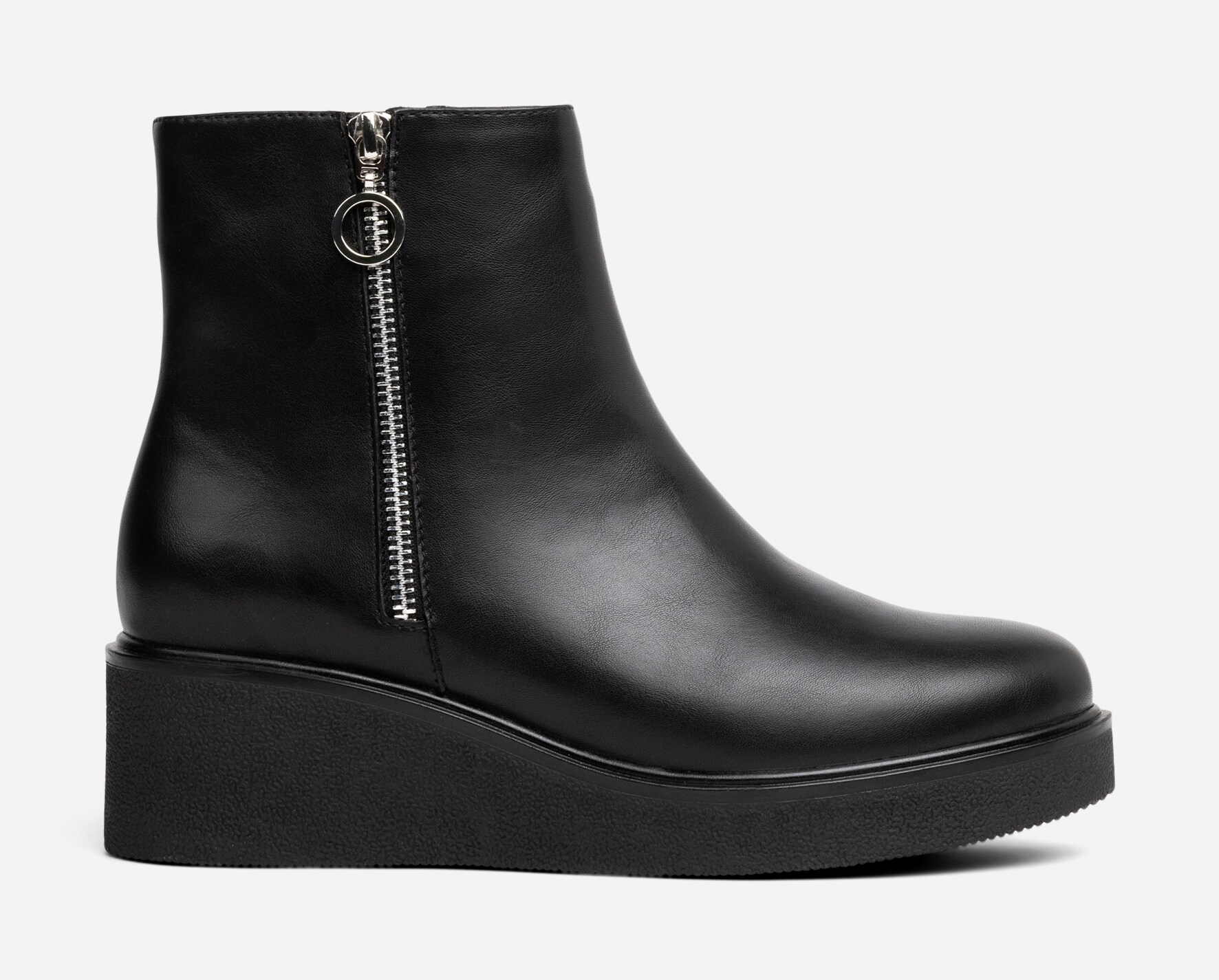CLOU, Varmforet boots med glidelås Sort