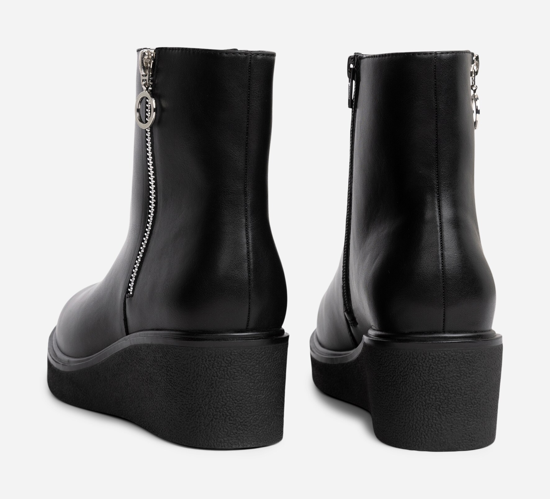 CLOU, Varmforet boots med glidelås Sort