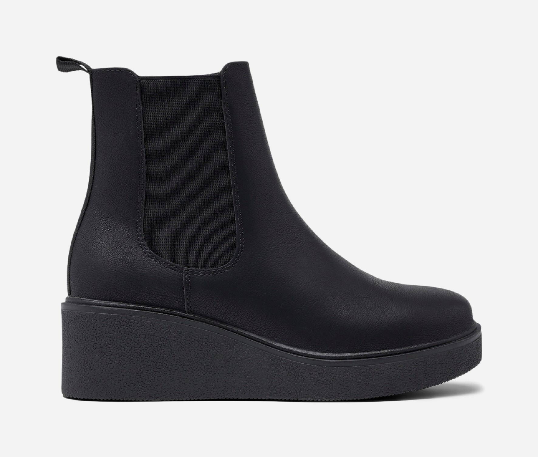 CLOU, Varmforet chelseaboots Sort
