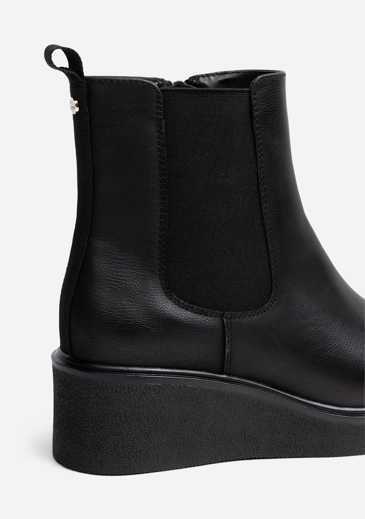 CLOU, Varmforet chelseaboots Sort