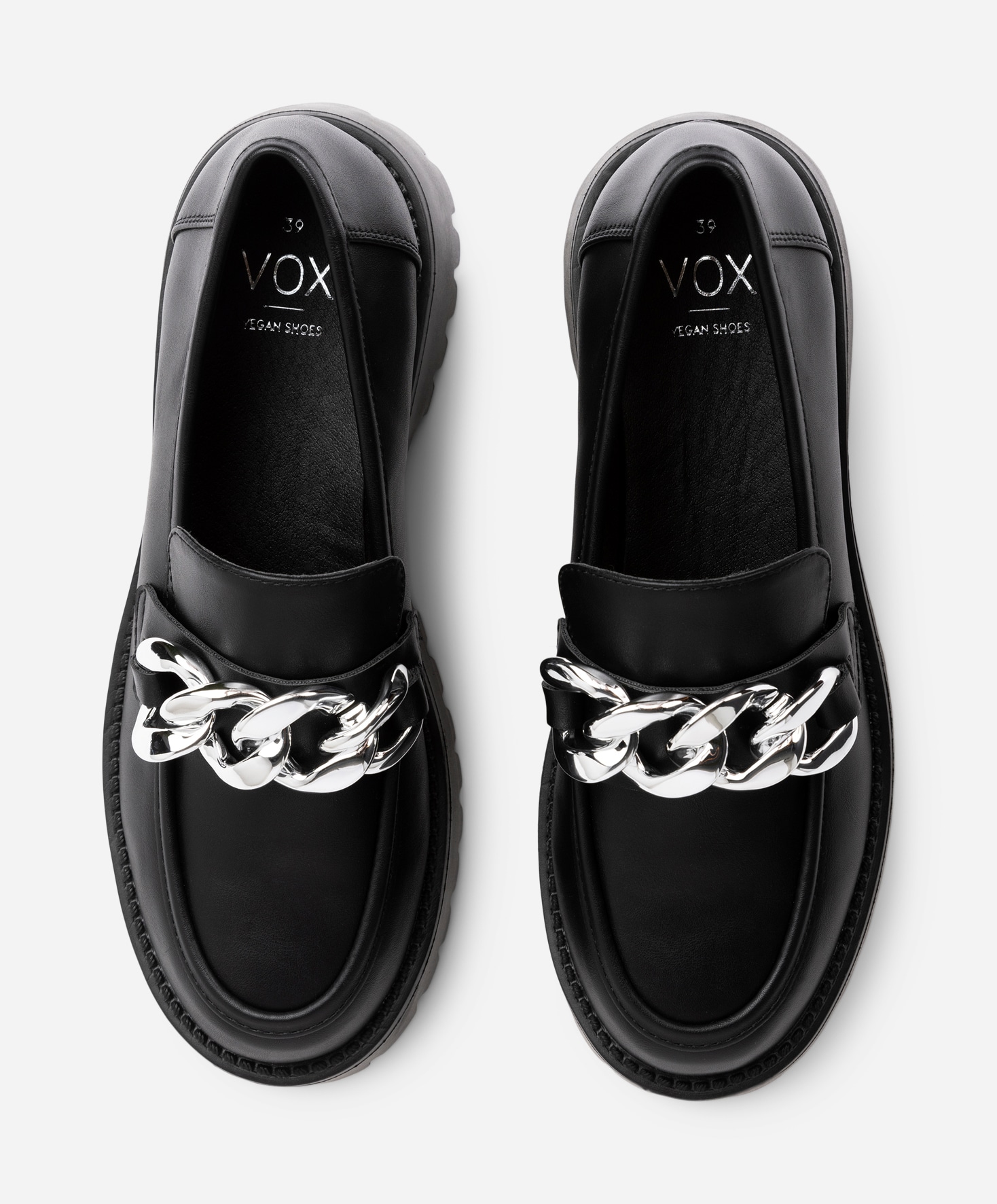 VOX, Loafer med kedje Sort