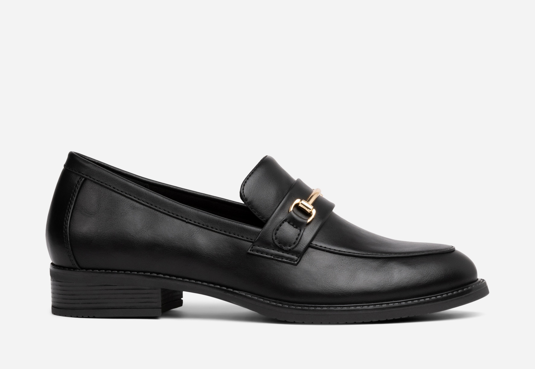 CLOU COMFORT, Loafer med spenne Sort